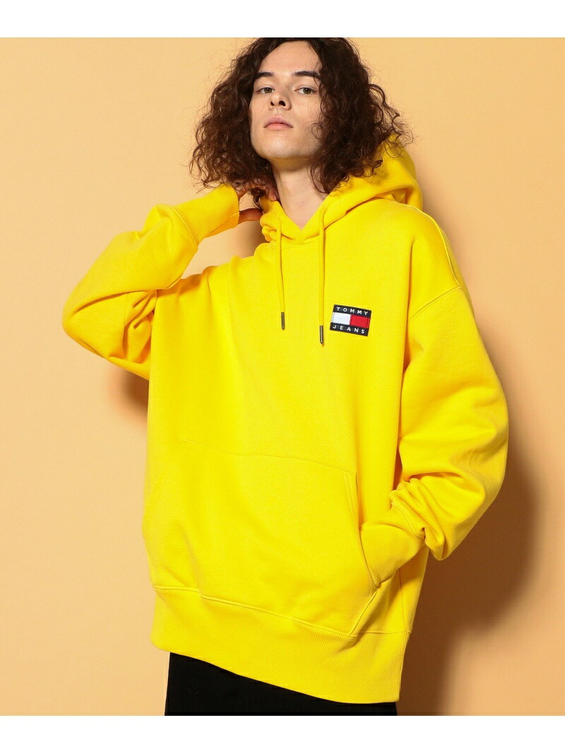 楽天市場 M Tommy Hilfiger トミーヒルフィガー コットンバッジフーディ Tommy Hilfiger トミーヒルフィガー カットソー パーカー イエロー グレー ネイビー ブラック ホワイト レッド 送料無料 Rakuten Fashion Tommy Hilfiger