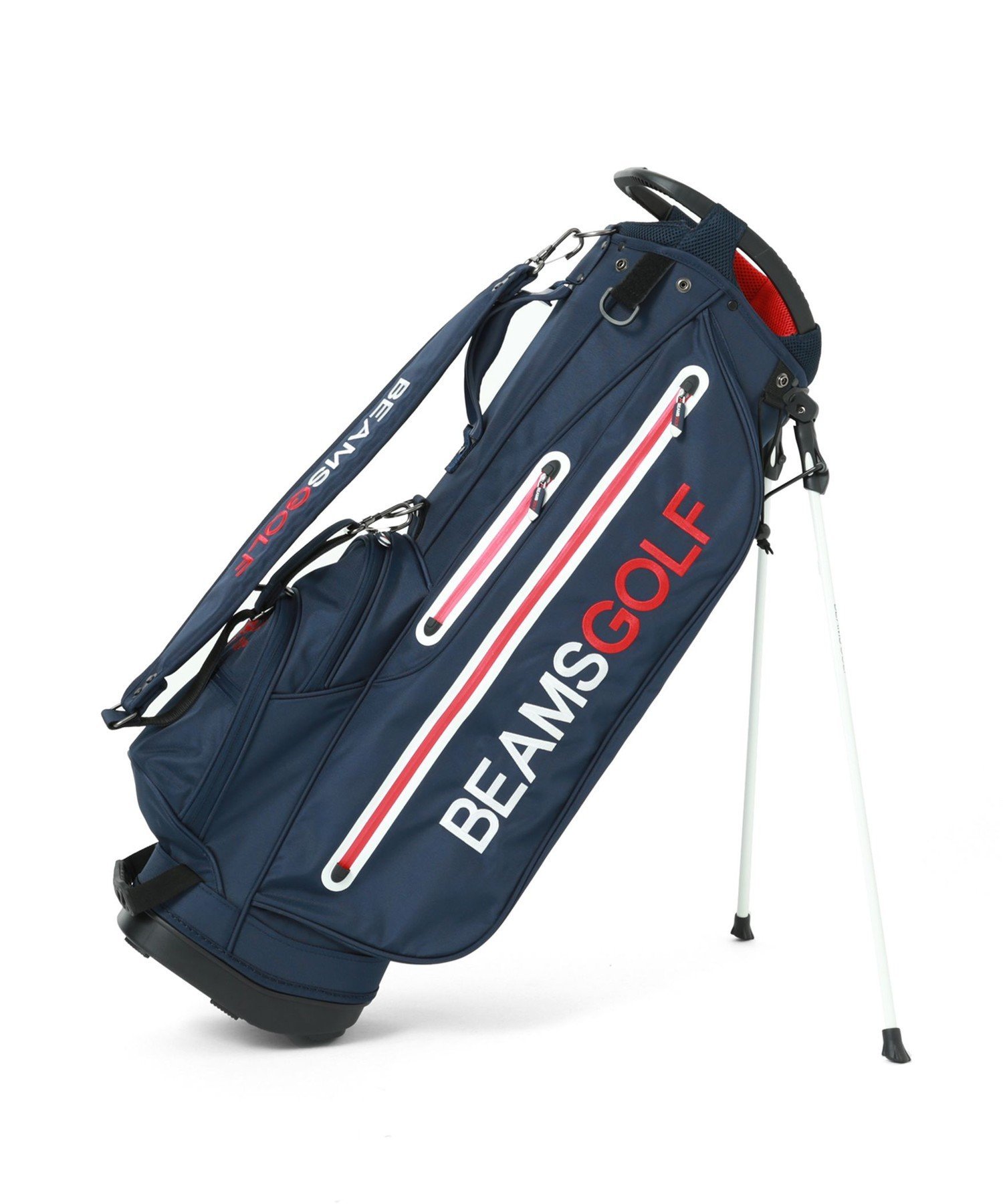 BEAMS GOLFネイビー キャディバッグ BEAMS GOLF キャディバッグ ネイビー