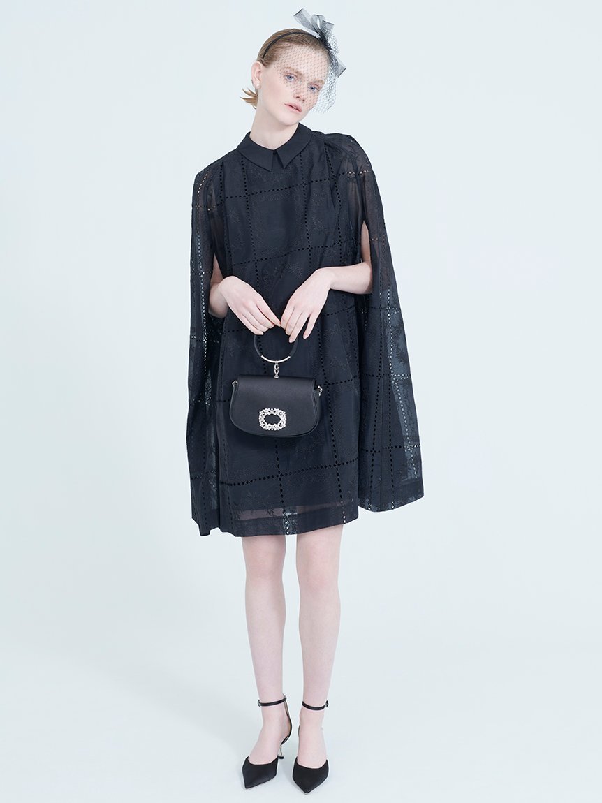 SALE／40%OFF】CELFORD エンブロイダリーケープミニワンピース セル 