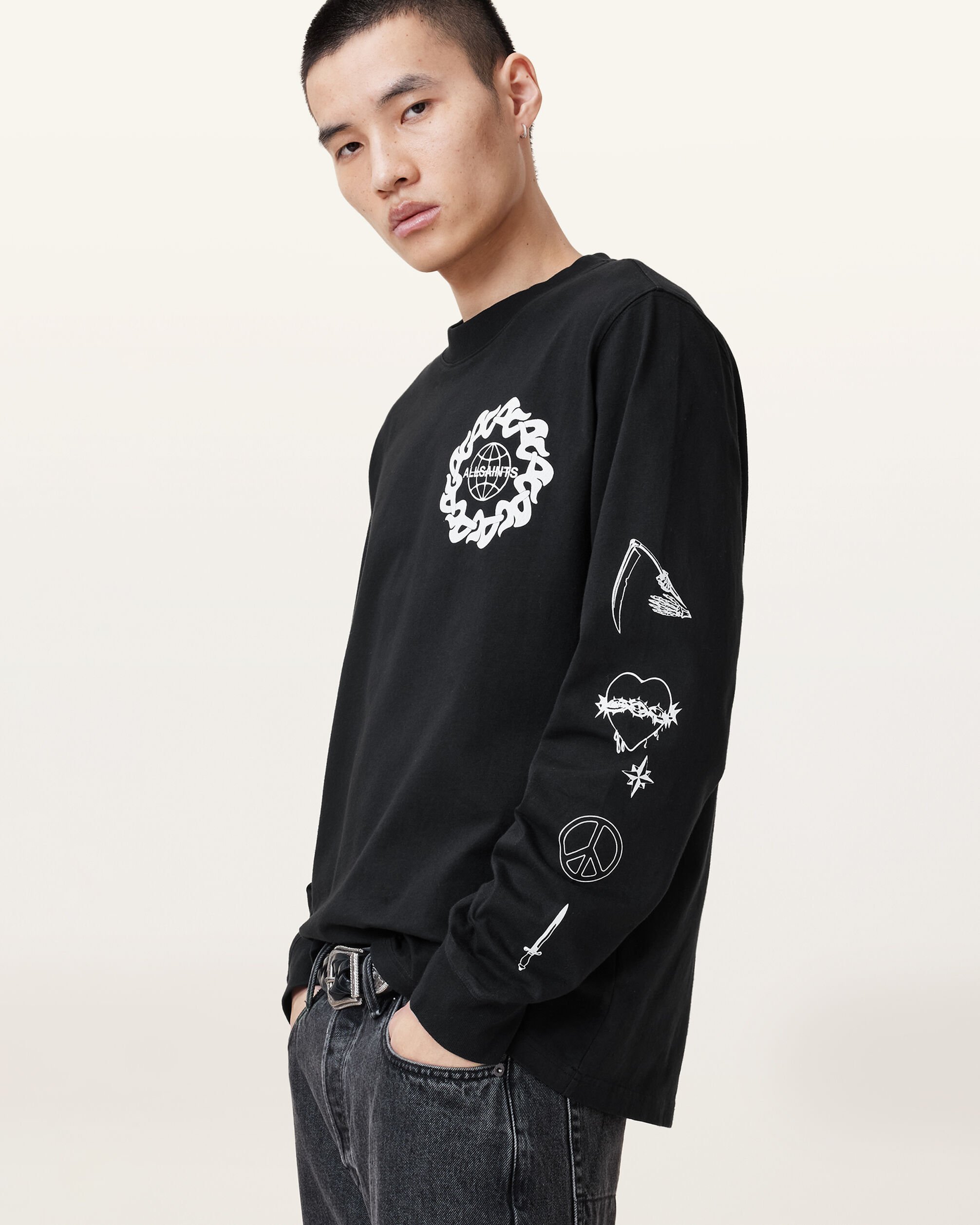 楽天市場】ALLSAINTS (M)RAMSKULL LTHR CAP オールセインツ 帽子