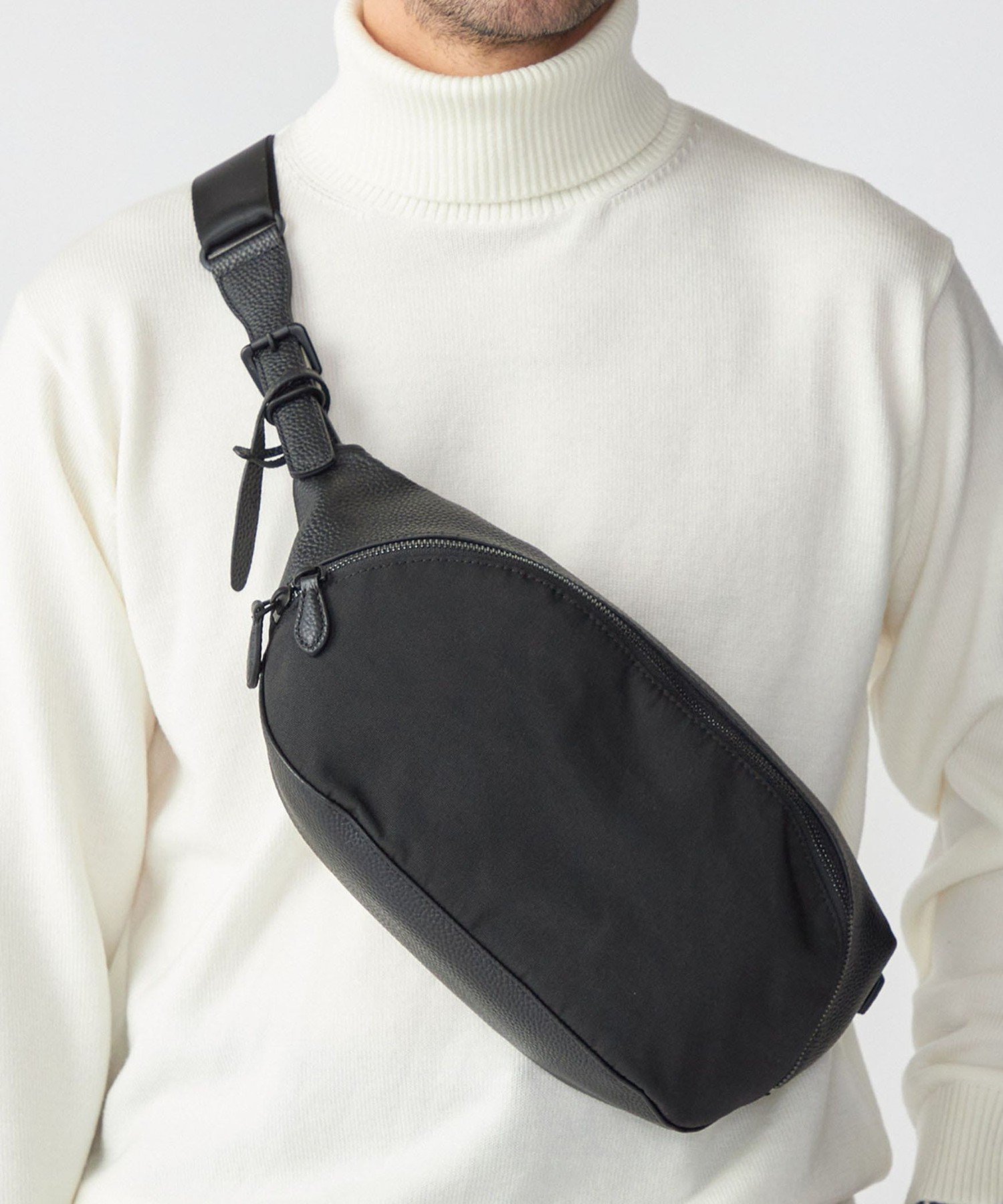 グッチ　ウエストポーチ:ボディバッグ　ファブリック×レザー GUCCI グッチ バッグ メンズ ブランド ボディバッグ ウエスト