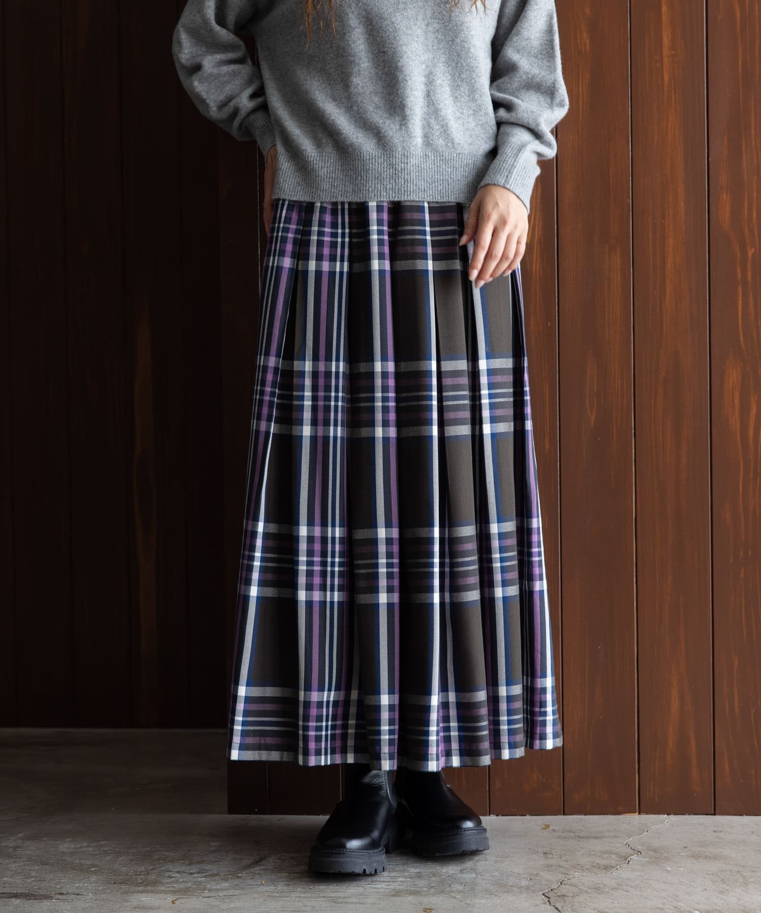 楽天市場】タックチェックイージースカート／アーバンリサーチ サニー