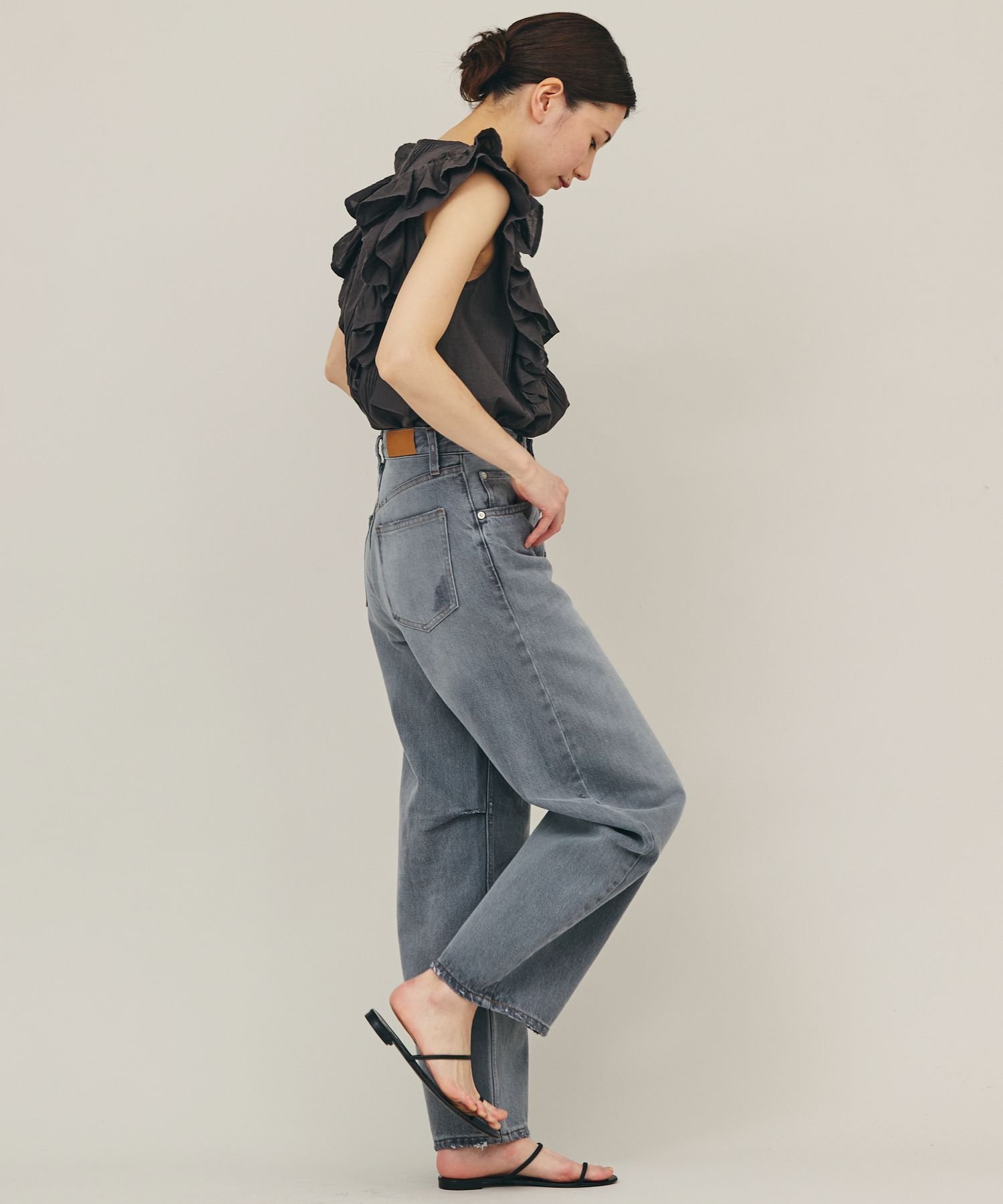 SALE／10%OFF】Curensology コットンフリルスリーブブラウス カレン 