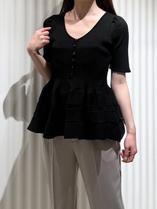 SALE／50%OFF】SNIDEL ペプラムカーディガン スナイデル トップス