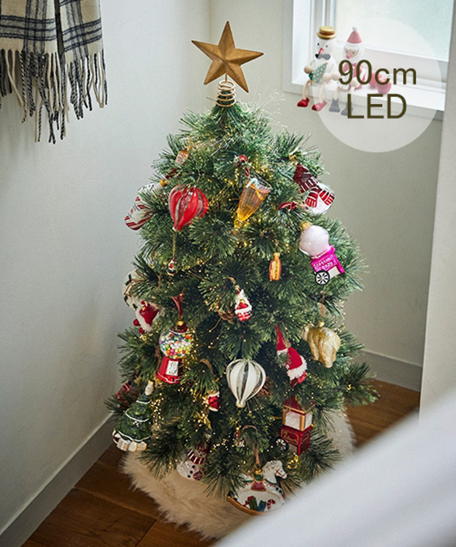 楽天市場】【SALE／30%OFF】《LEDライト付き》クリスマスツリー 90cm
