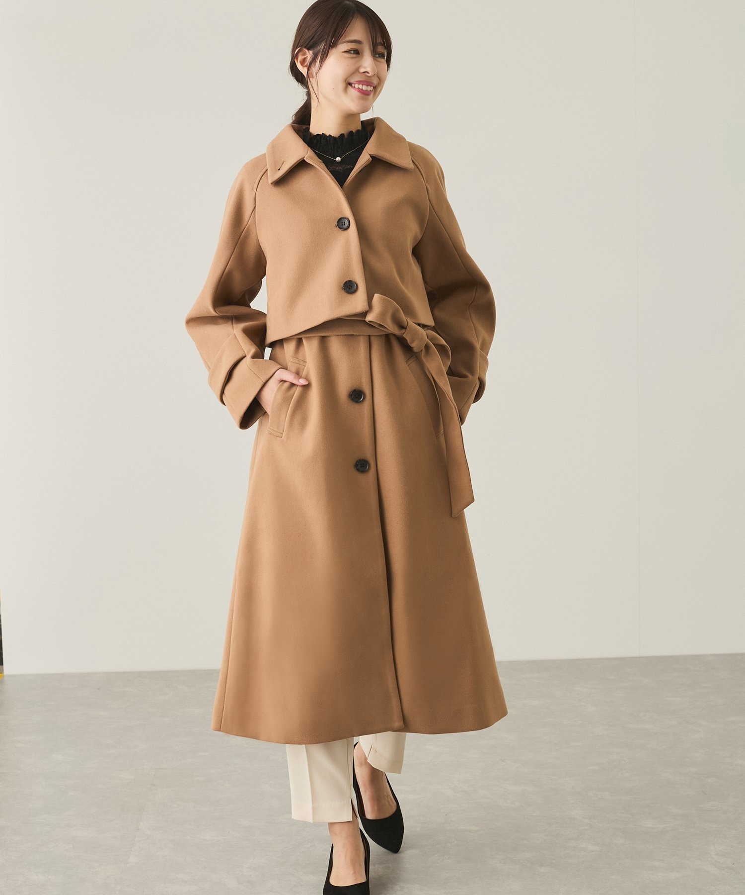 SHAREEF コート ショートコート シャリーフ 楽天市場】SHAREEF CASHMERE MELTON LONG COAT シャリーフ