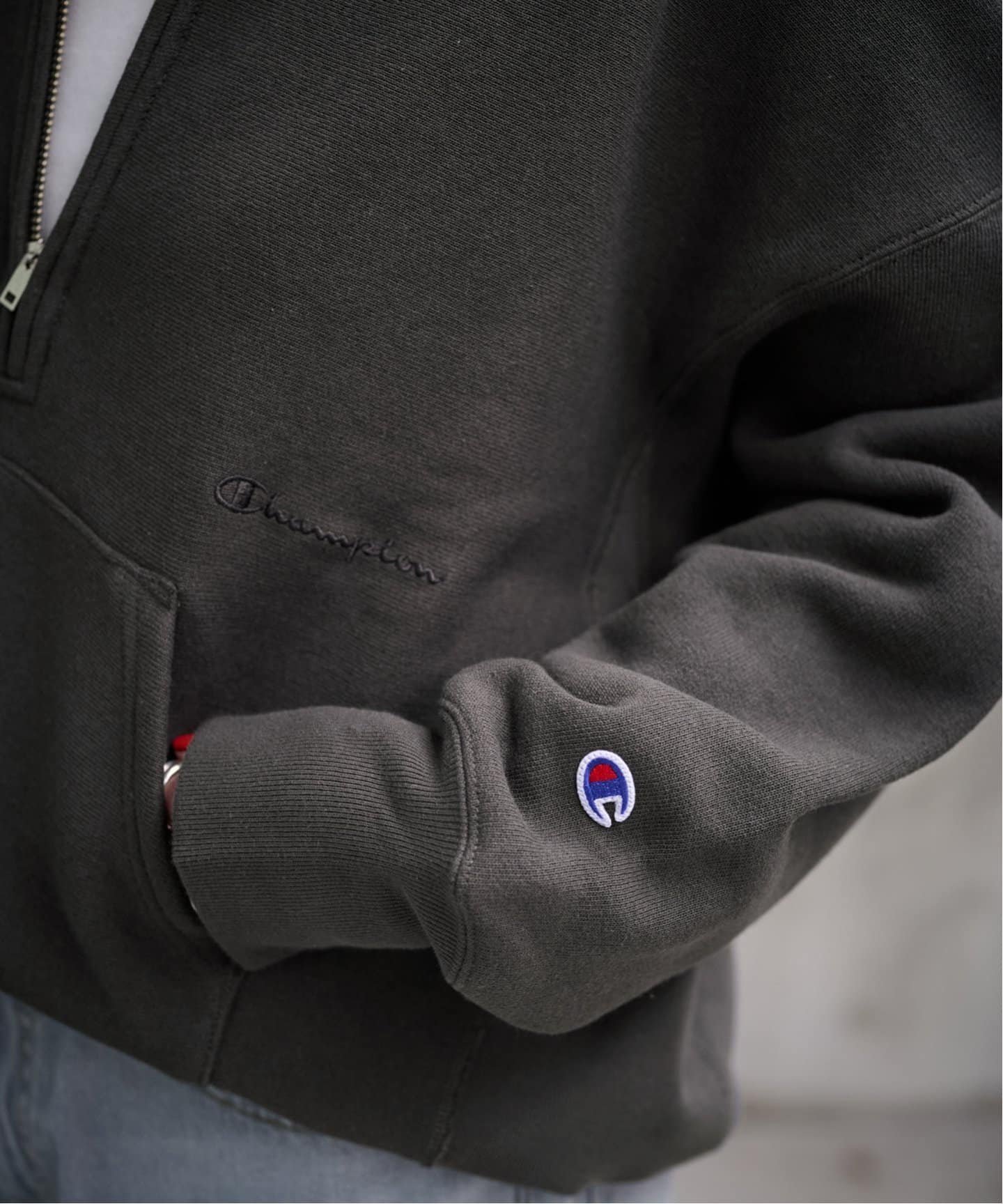 FRAMeWORK ≪追加≫Champion/チャンピオン 別注ハーフZIPリバース