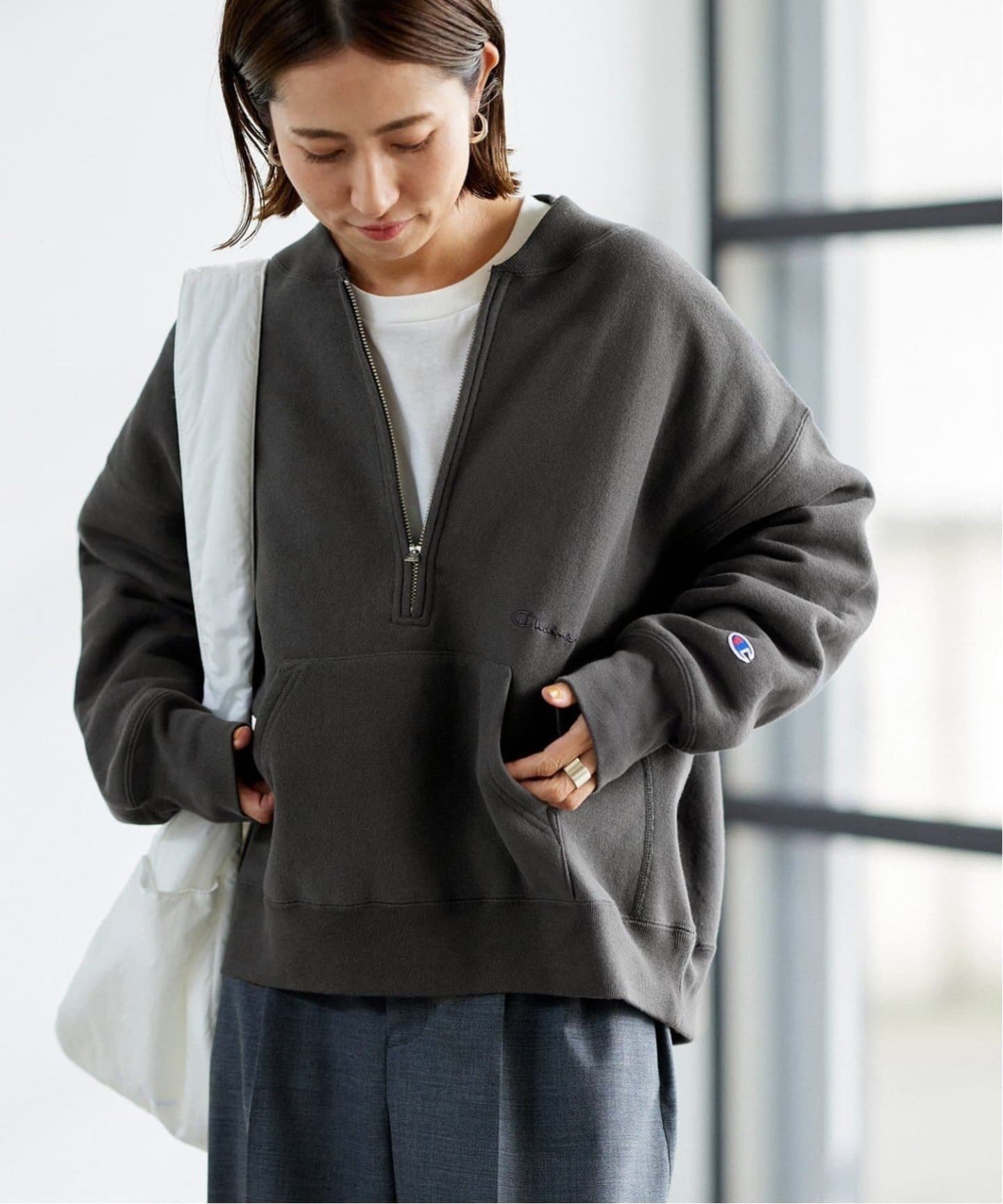 FRAMeWORK ≪追加≫Champion/チャンピオン 別注ハーフZIPリバース