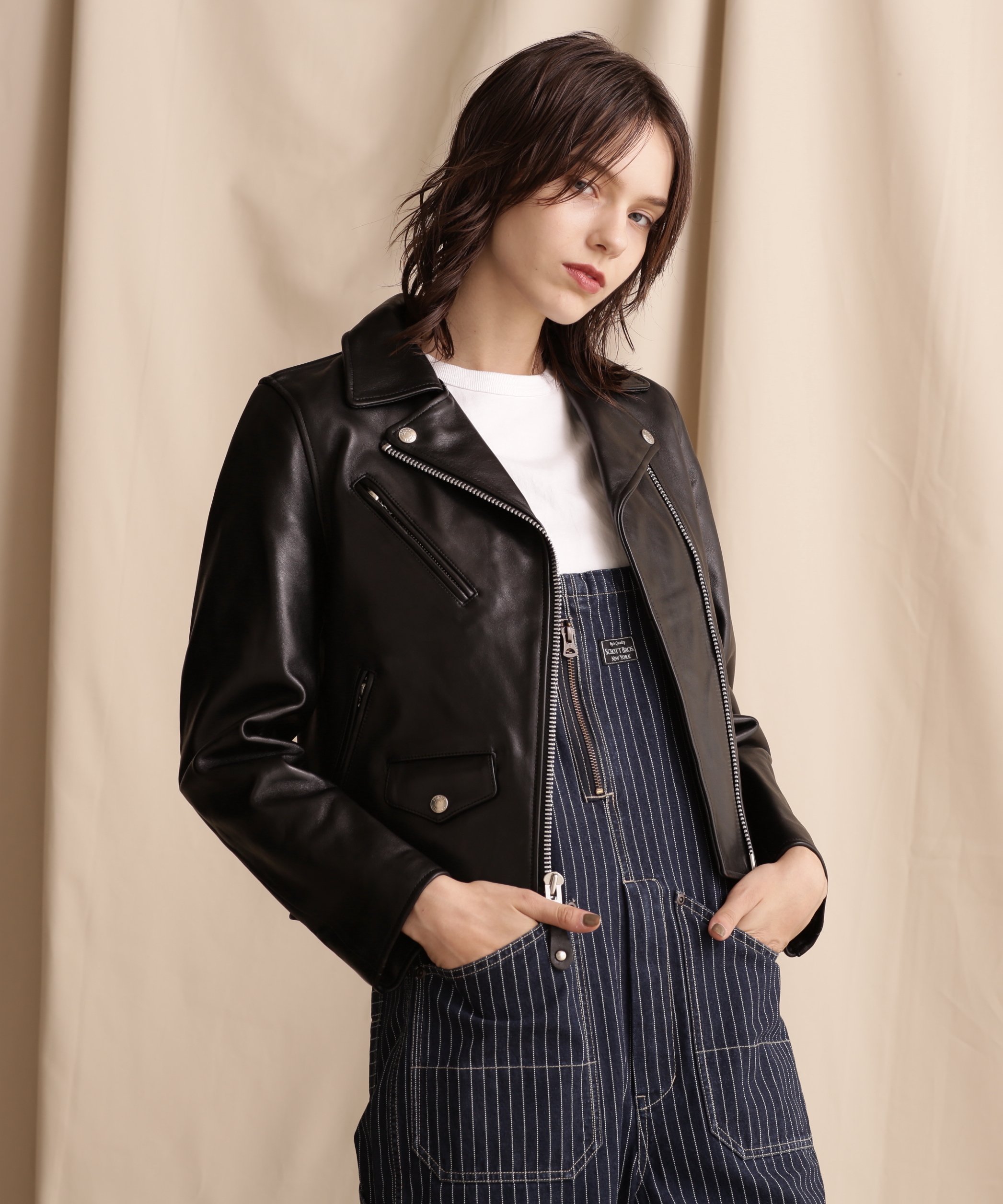 schott ショット　ナイロンライダースジャケット　新品 Schott N.Y.C ショット ナイロンライダースジャケット