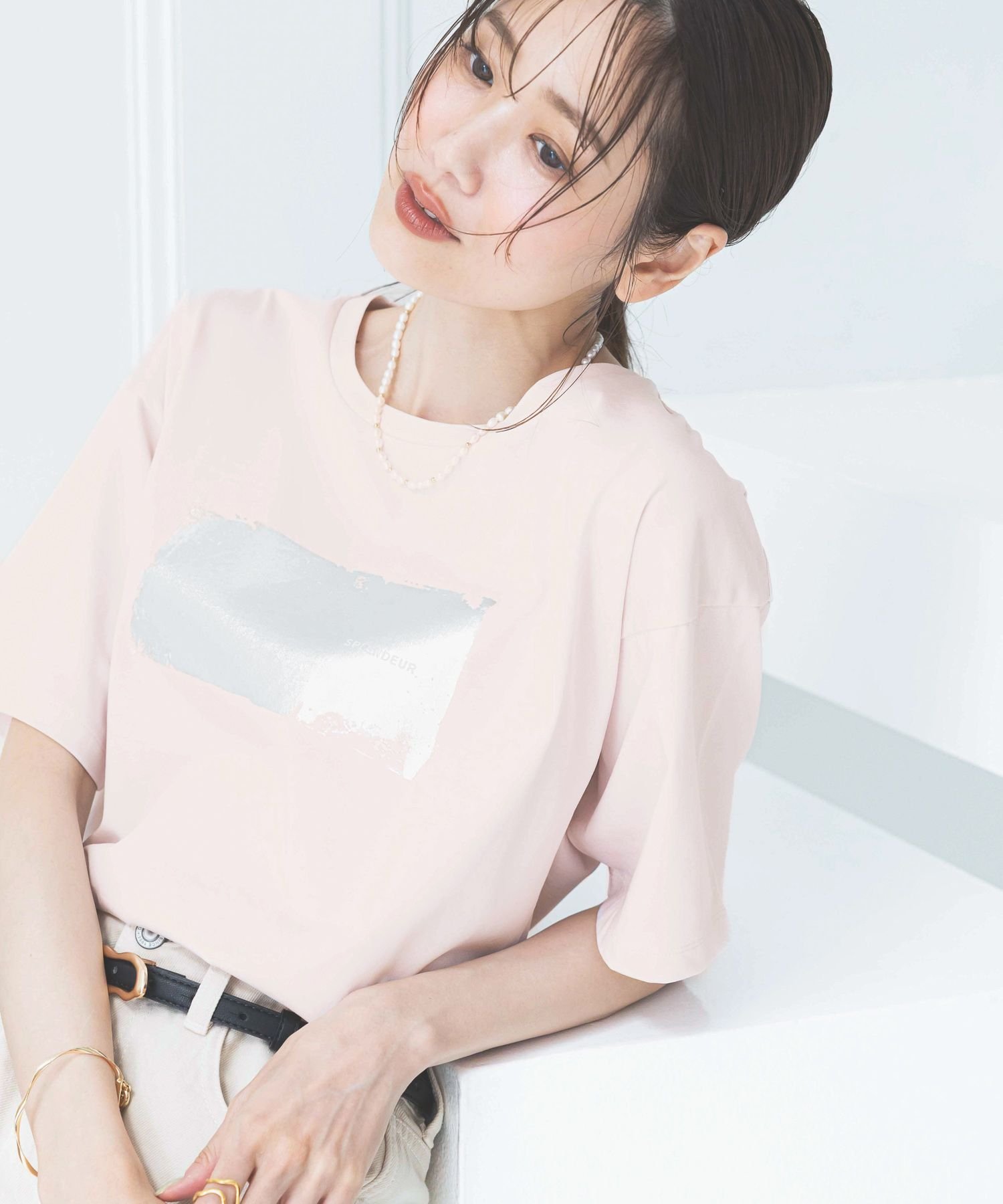 ★40%OFF【新品】アルベロベロ パッチワークTシャツカットソーグリーン　刺繍 ☆40%OFF【新品】アルベロベロ パッチワークTシャツカットソー