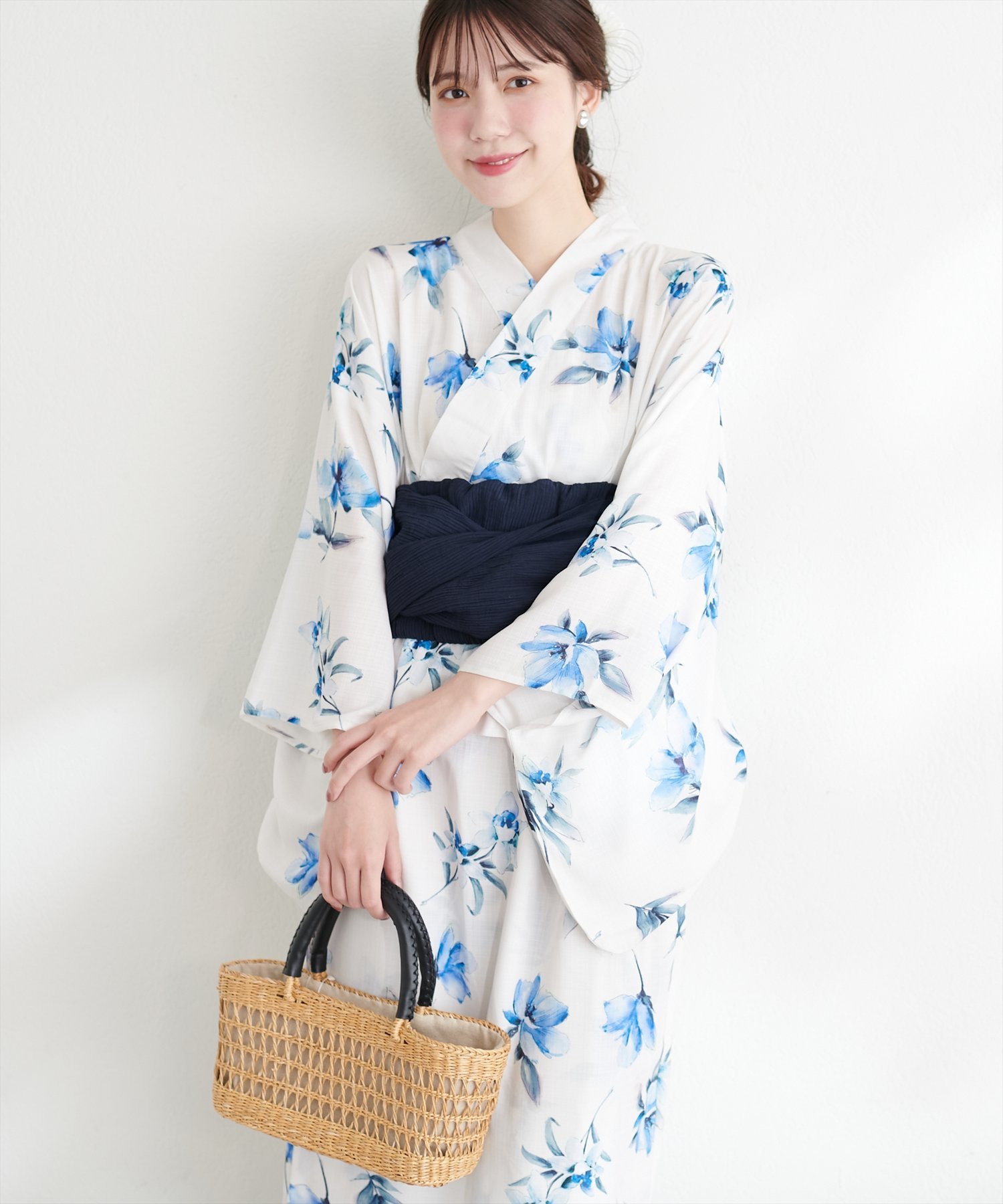 SALE／50%OFF】natural couture すぽんちょ浴衣 ナチュラル