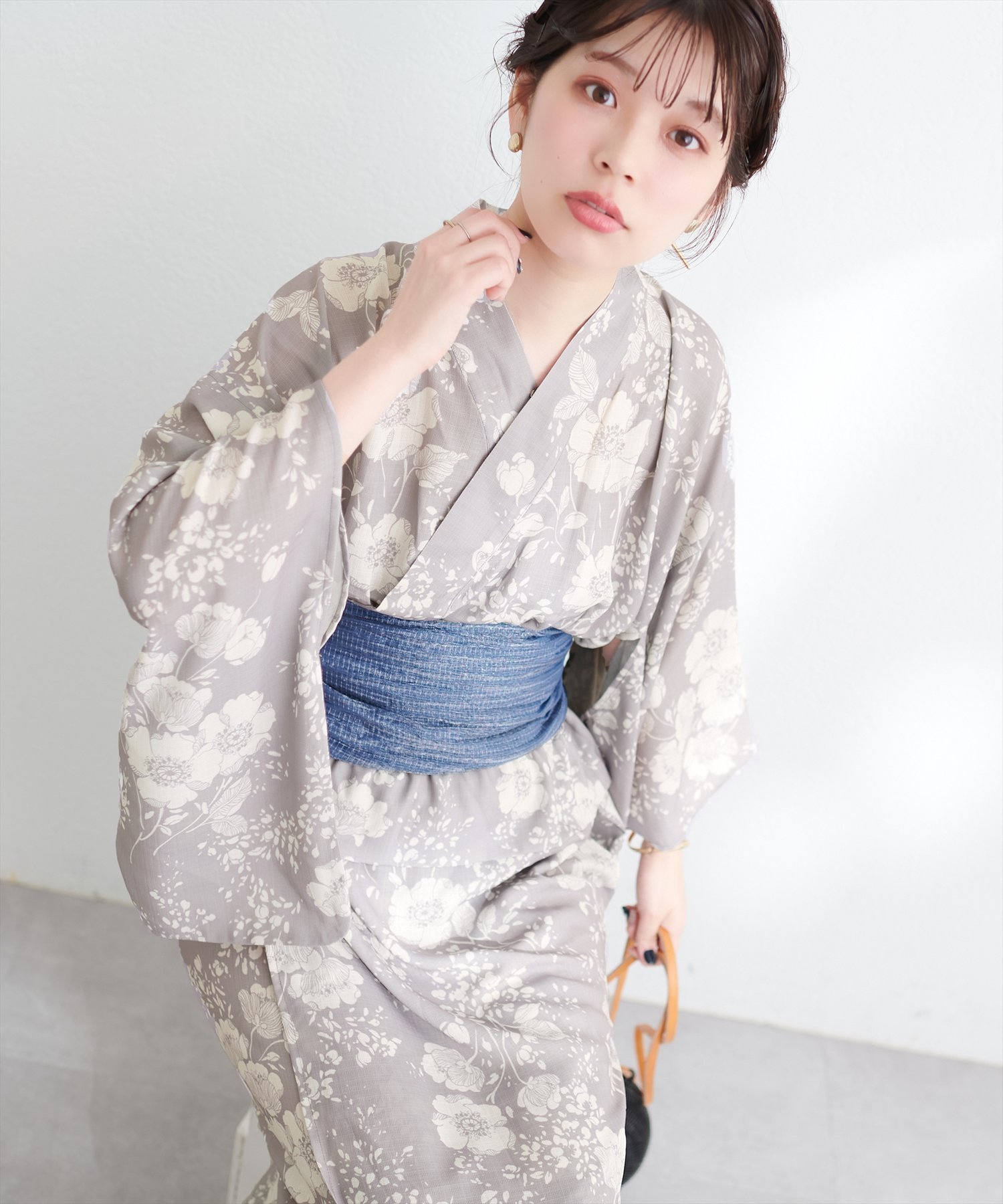 SALE／50%OFF】natural couture すぽんちょ浴衣 ナチュラル