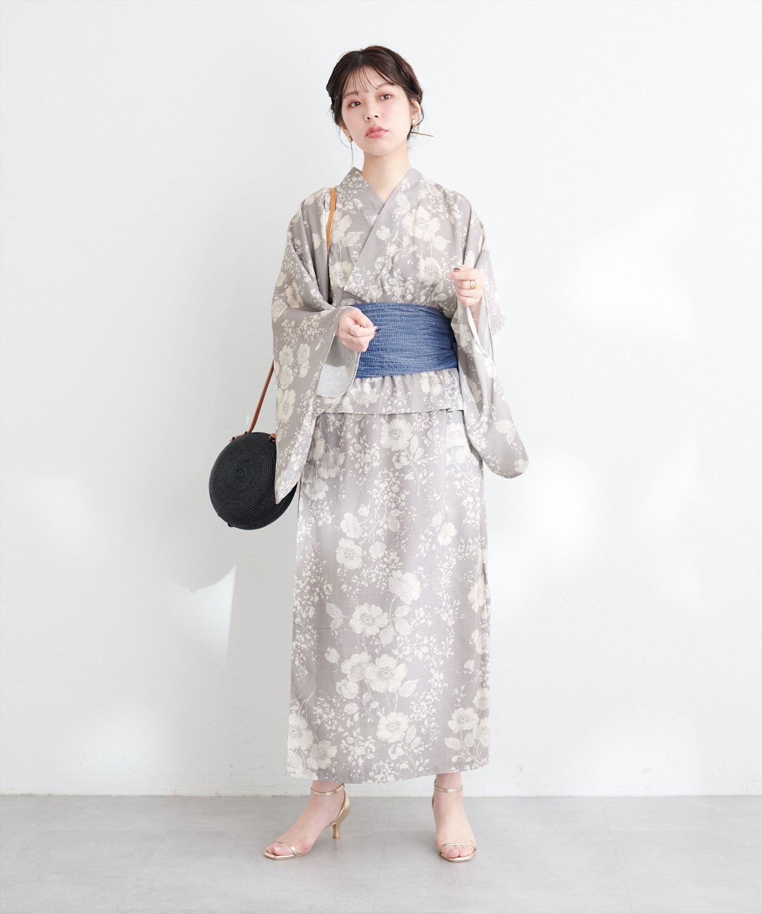 SALE／50%OFF】natural couture すぽんちょ浴衣 ナチュラル