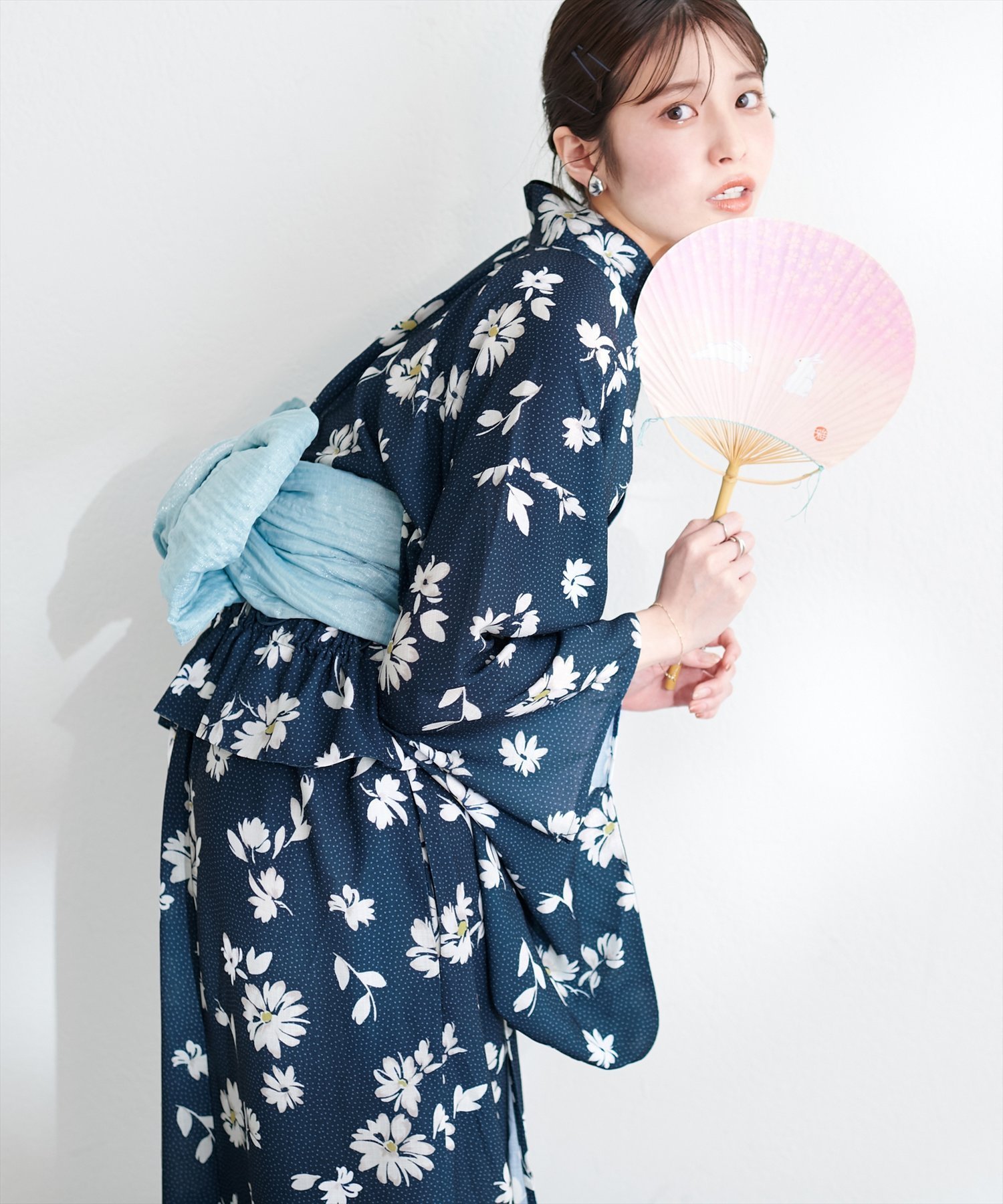 【期間限定送料無料】 SALE／50%OFF】natural couture すぽんちょ浴衣 ナチュラル 着物・浴衣