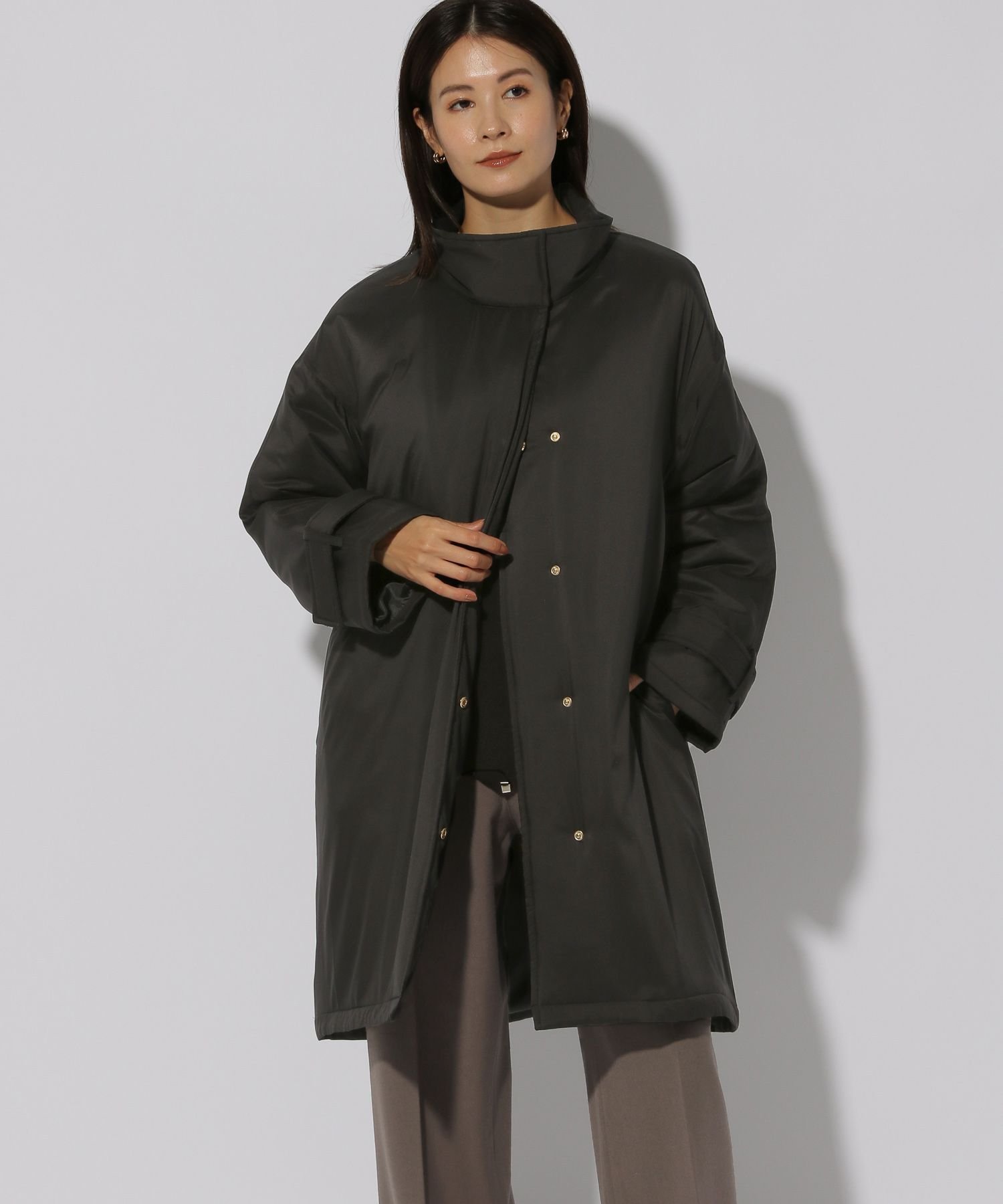 halo【新品未使用】ELURA 蓄熱中綿コート　ブラック nf2087-01_1.jpg