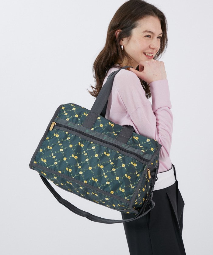 LeSportsac(レスポートサック)ボストンバッグ オリーブグリーン・カーキ MINI DUFFEL CROSSBODYダークオリーブ （ハンドバッグ