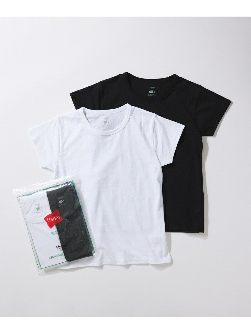 BIOTOP 【Hanes for BIOTOP】Compact T-Shirts(ホワイト