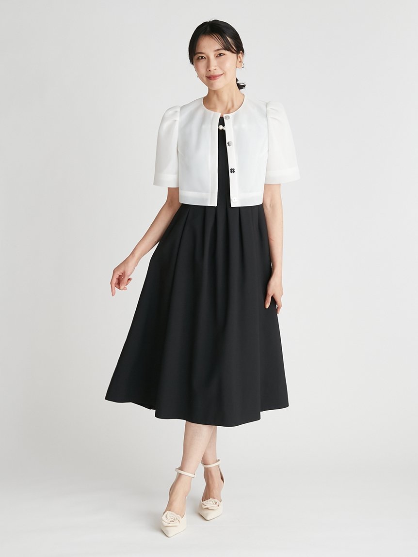 SALE／40%OFF】CELFORD パールデザインフィット&フレアワンピース セル