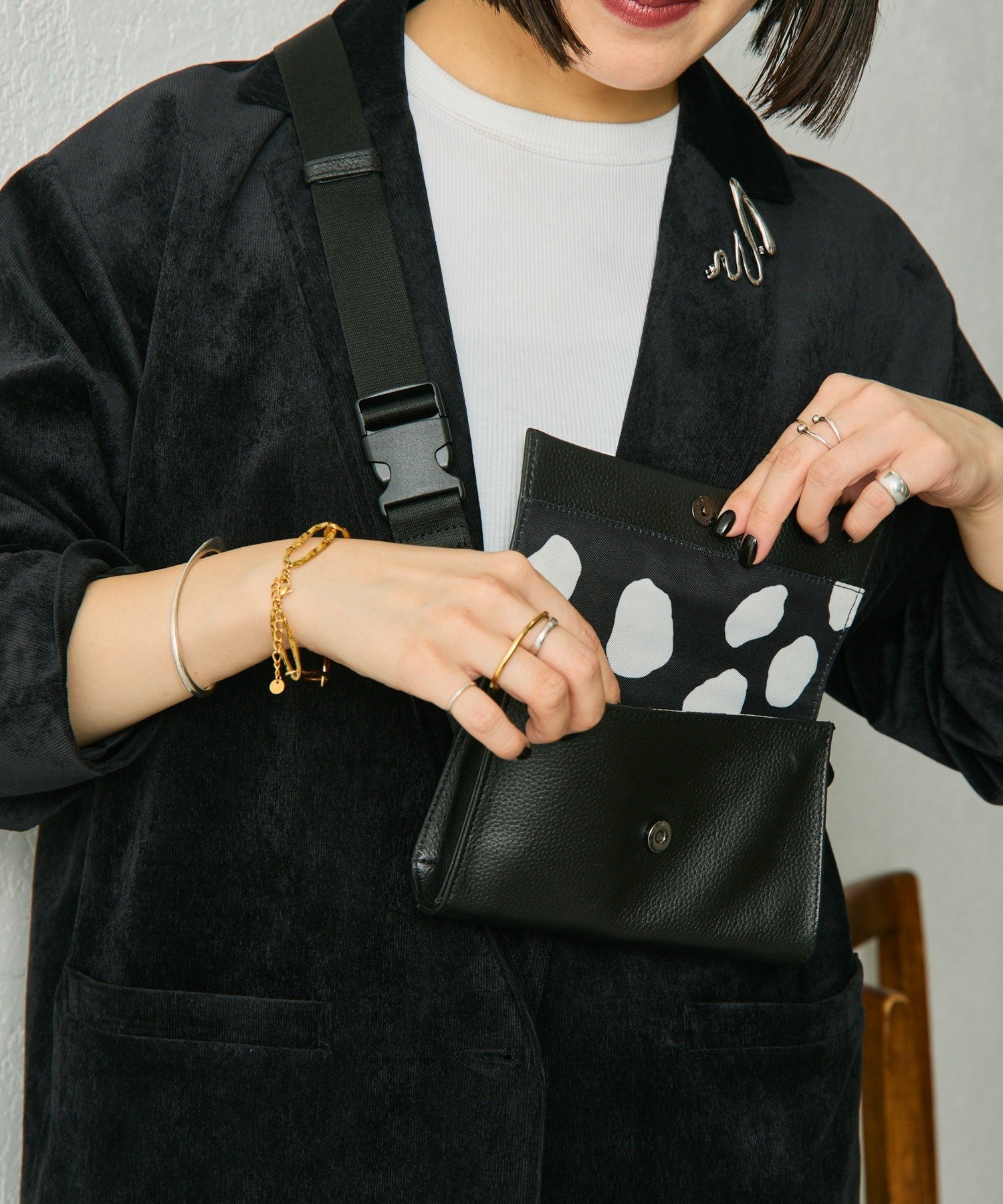 楽天市場】ear PAPILLONNER イア パピヨネ/柄ワイドテープショルダー