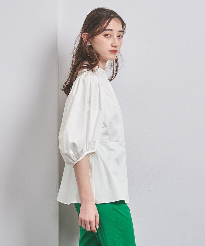 UNITED ARROWS C サテン バルーンスリーブ ブラウス ユナイテッド 