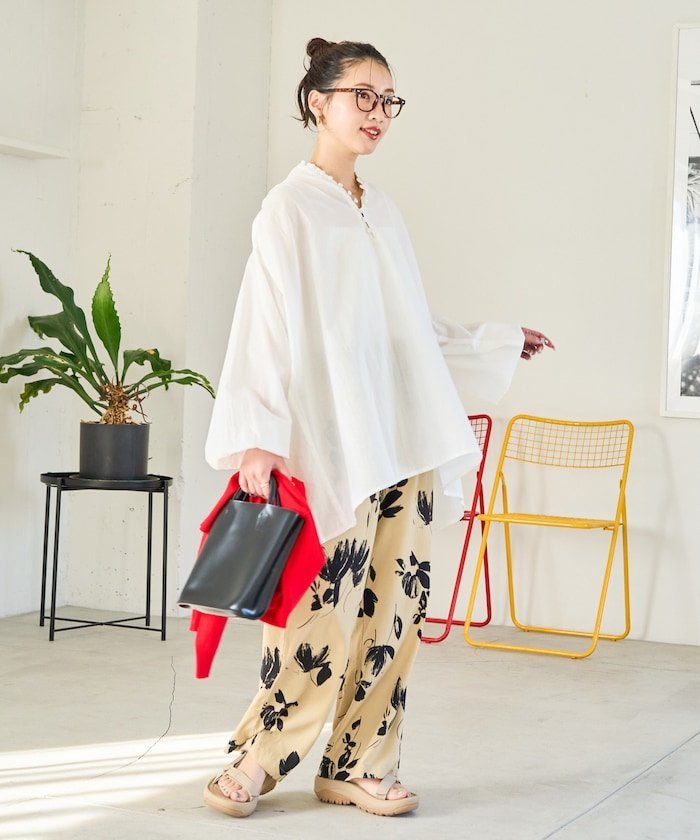 SALE／30%OFF】FREAK'S STORE インド クルミ ボタン ブラウス【限定