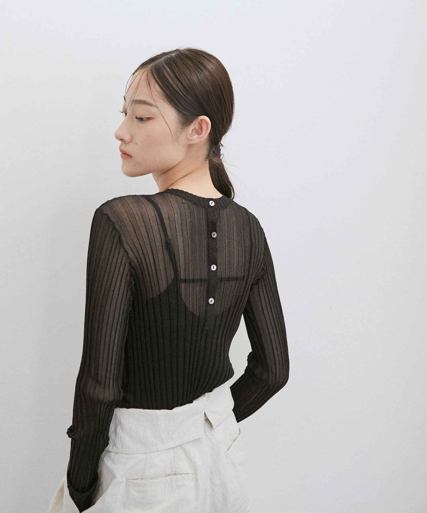 SALE／50%OFF】ADAM ET ROPE' FEMME 【2WAY】ラメプルオーバー