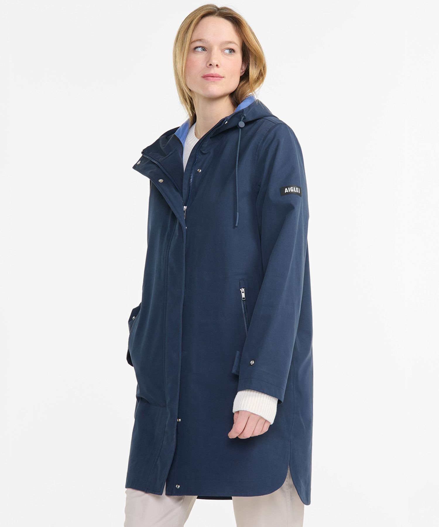 楽天市場】ミドルコート レディース 防水 レインウェア コート