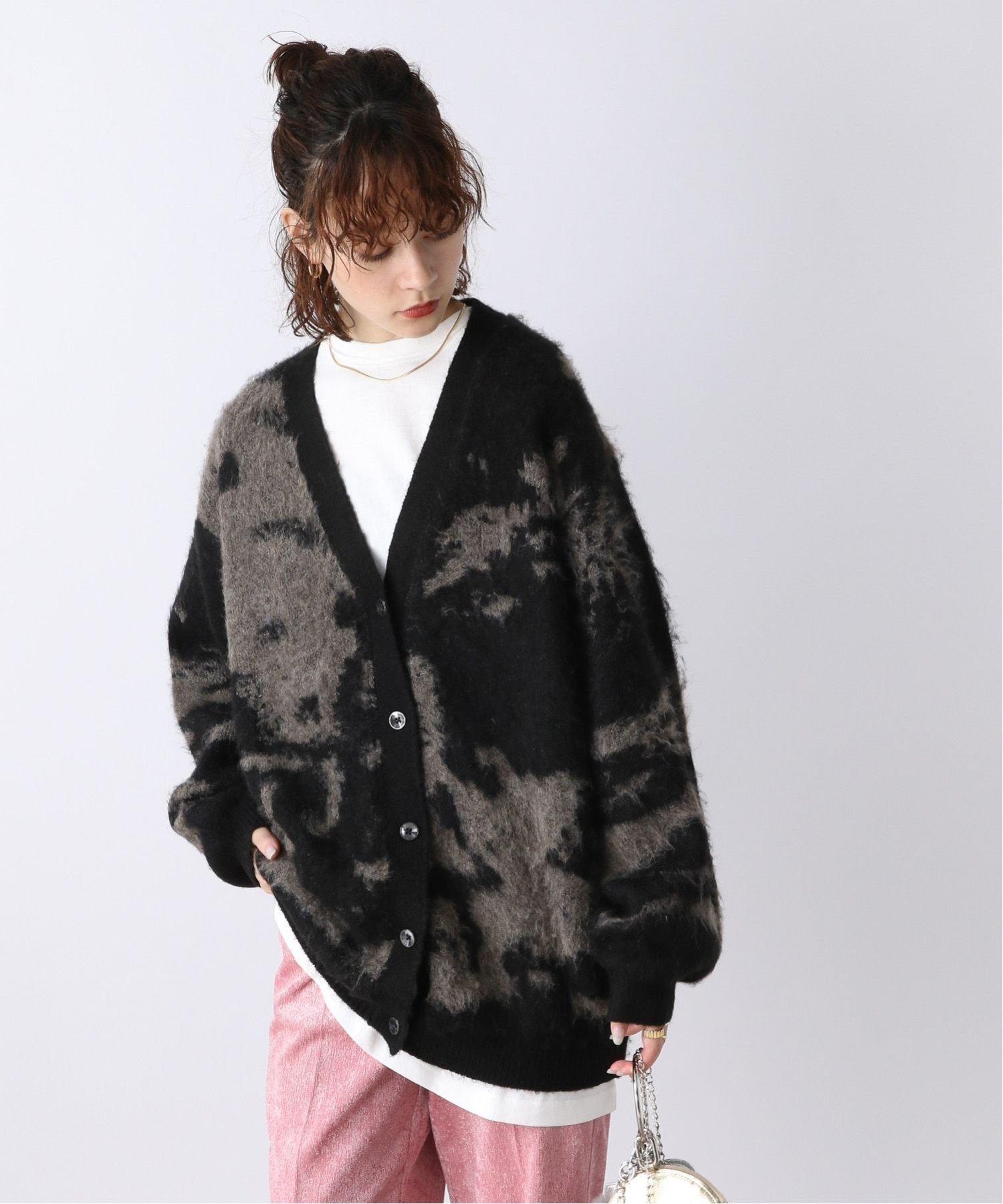 SALE／30%OFF】JEANASIS 5G FoggyキモウVカーディガン ジーナシス