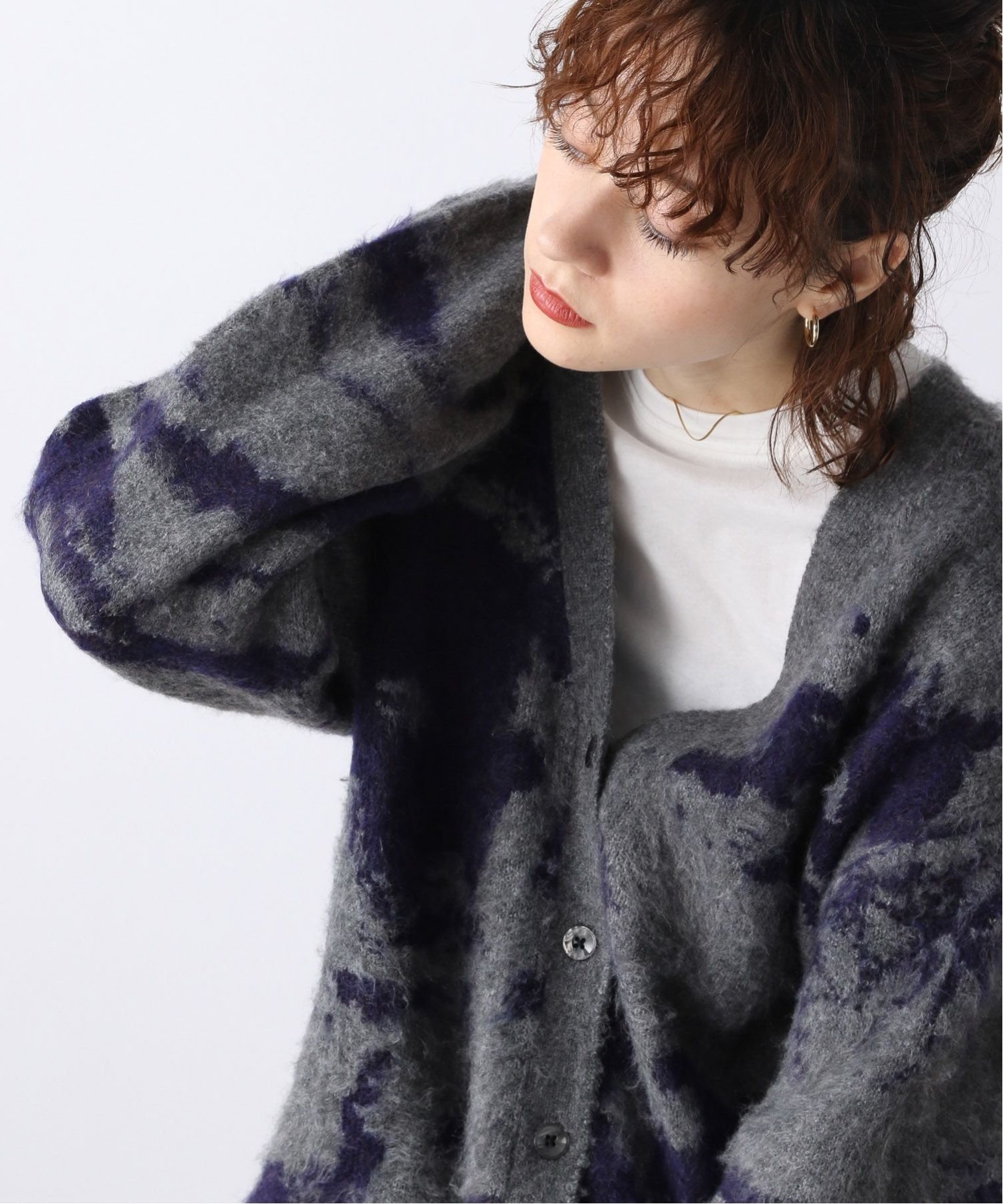 SALE／30%OFF】JEANASIS 5G FoggyキモウVカーディガン ジーナシス