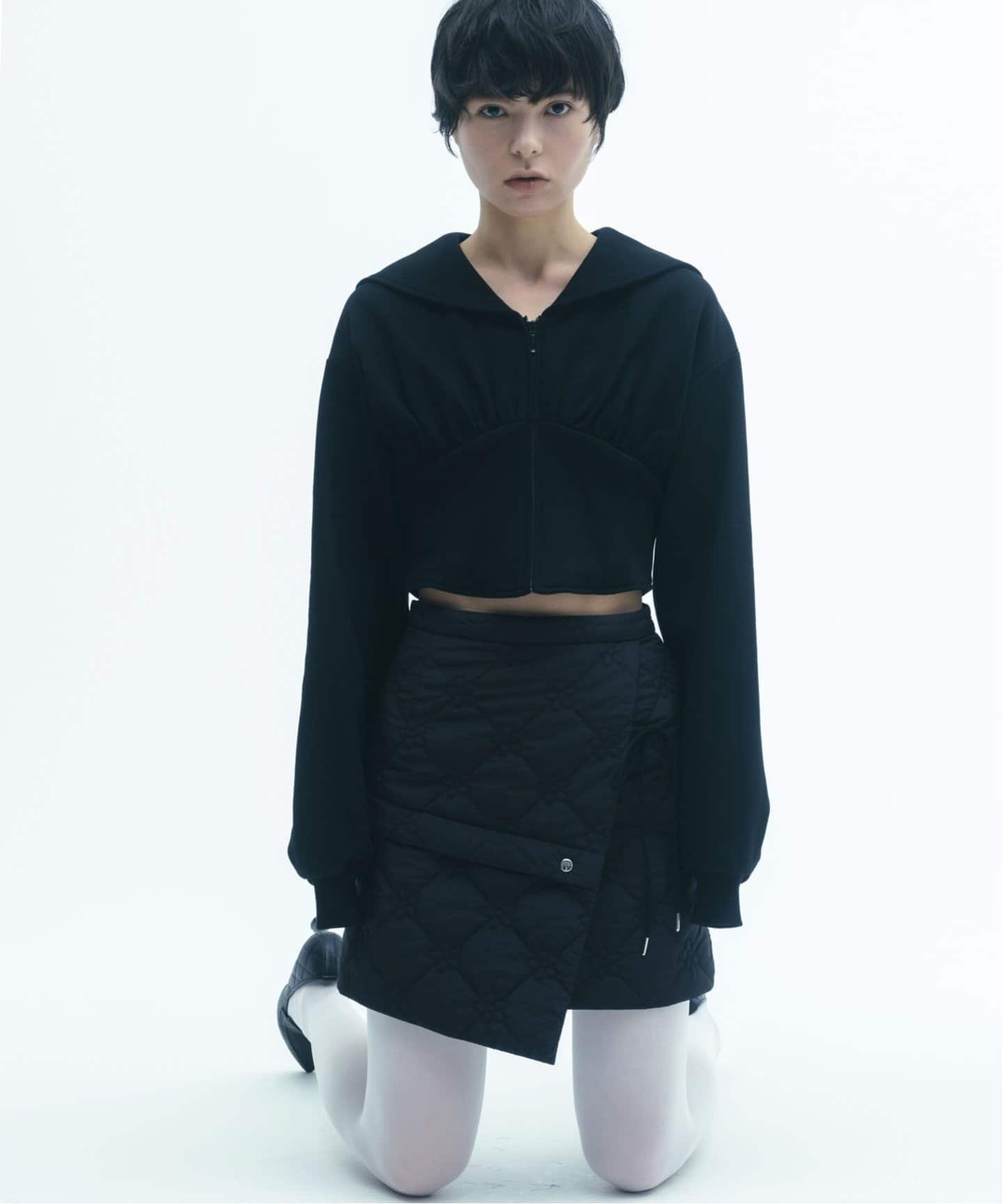 SALE/30%OFF】Charles Chaton flower quilting mini skirt SALE/30%OFF】Charles Chaton flower quilting mini skirt