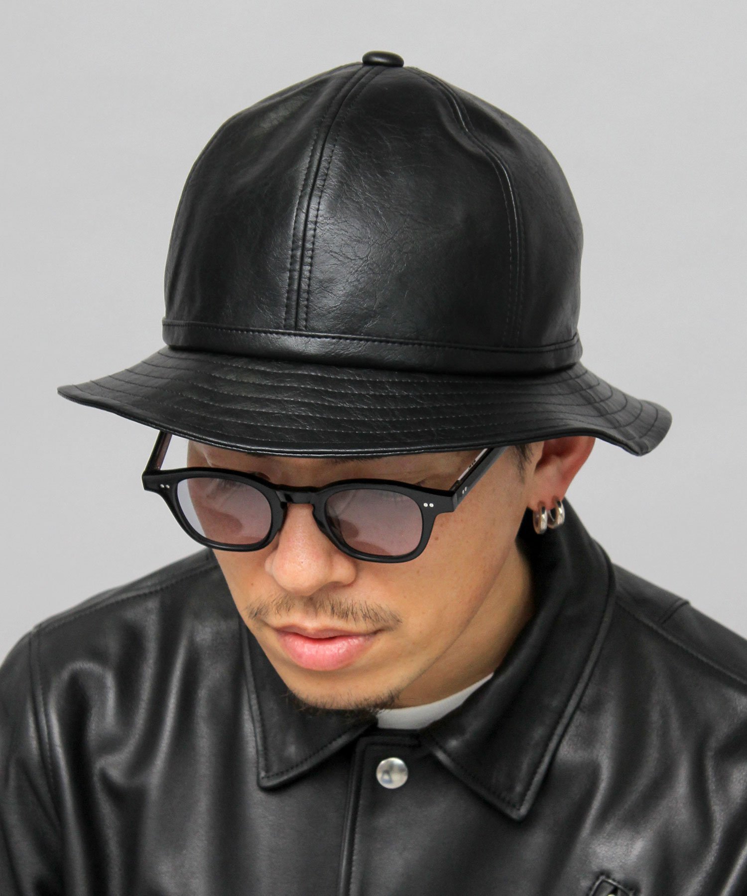 Homme plus フェイクレザーハット Homme plus フェイクレザーハット