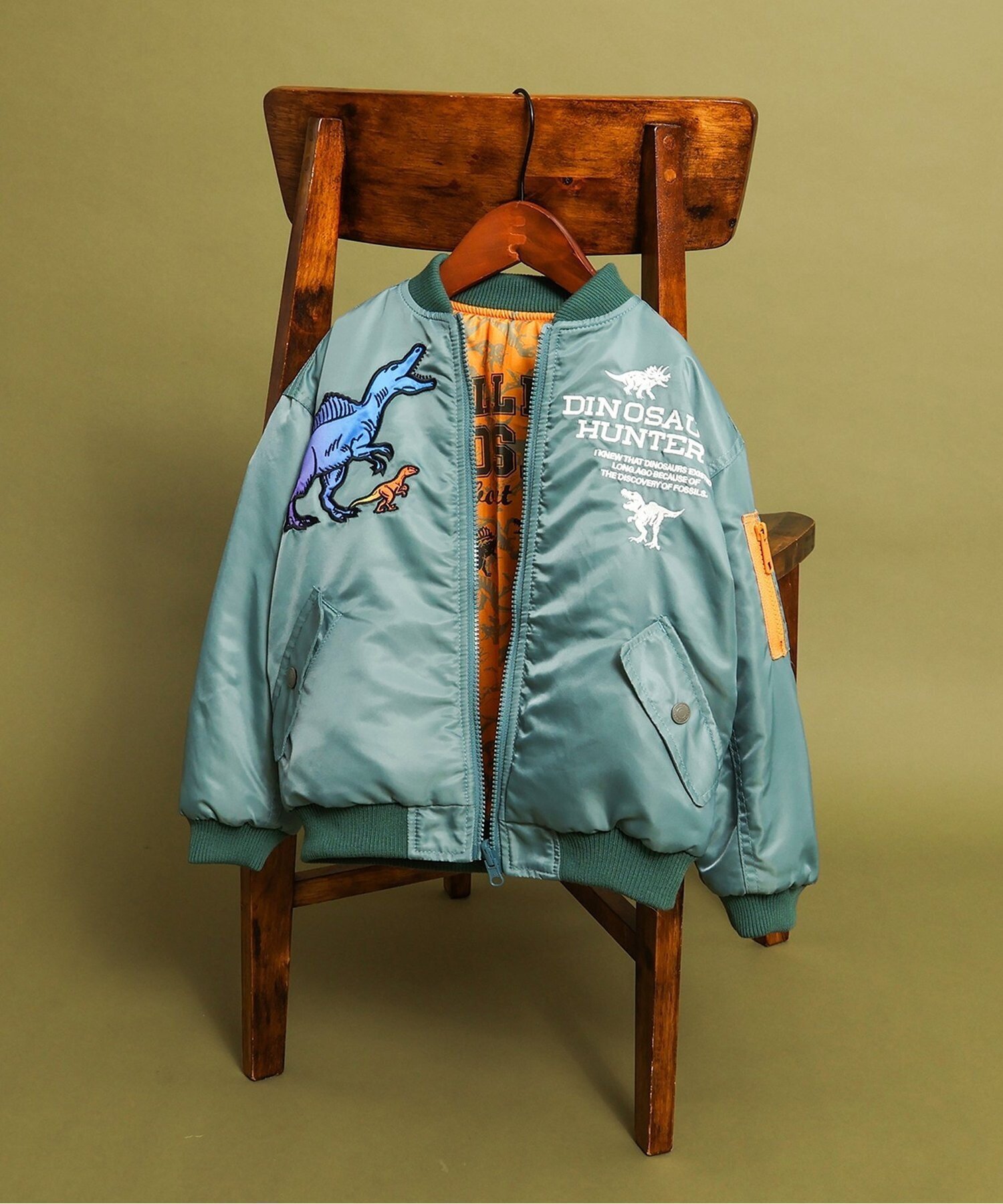 楽天市場】【福井県立恐竜博物館×BREEZE】リバーシブルダイナソー MA-1