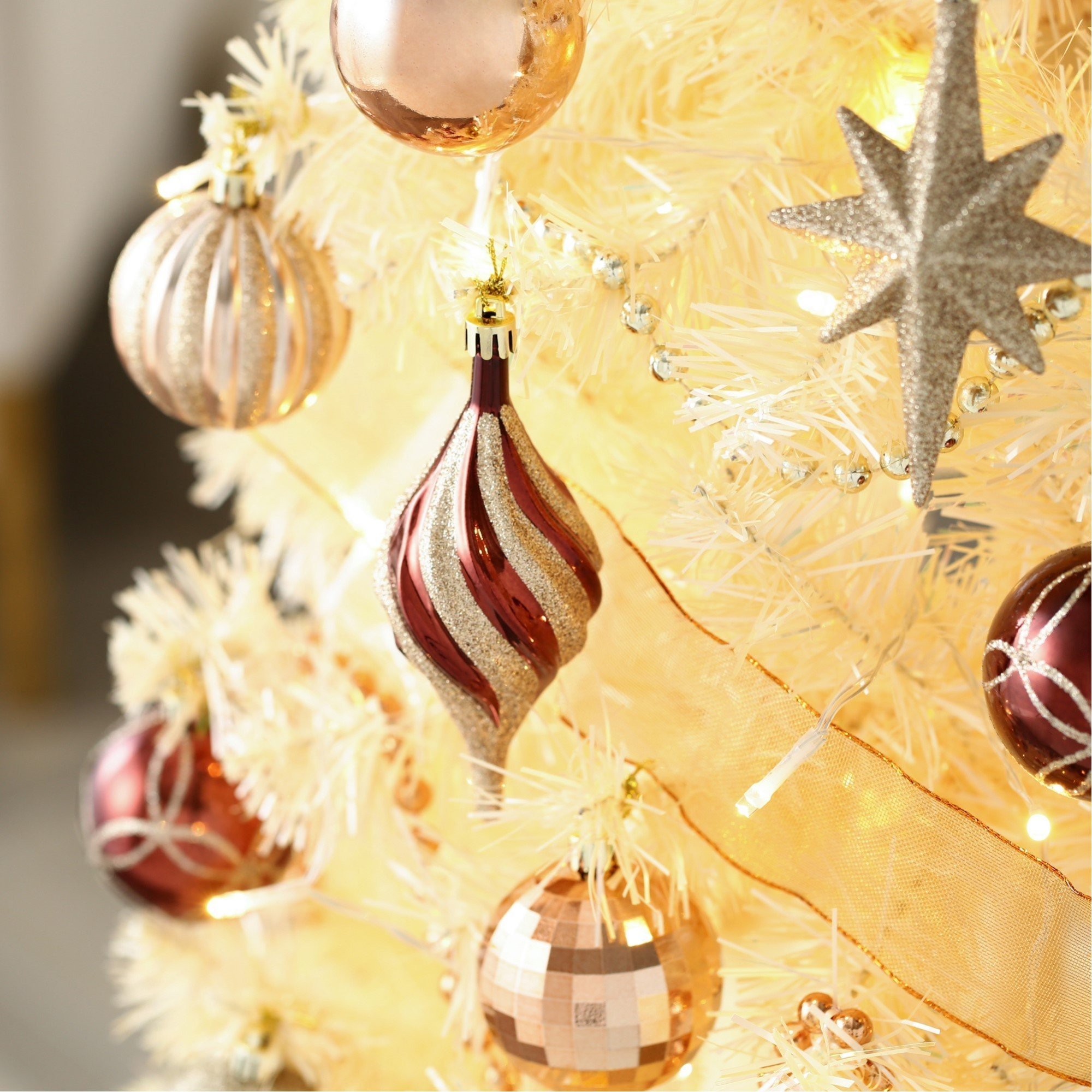 フランフラン　150cmクリスマススターターセット　ゴールド Amazon.co.jp: Francfranc フランフラン クリスマスツリー