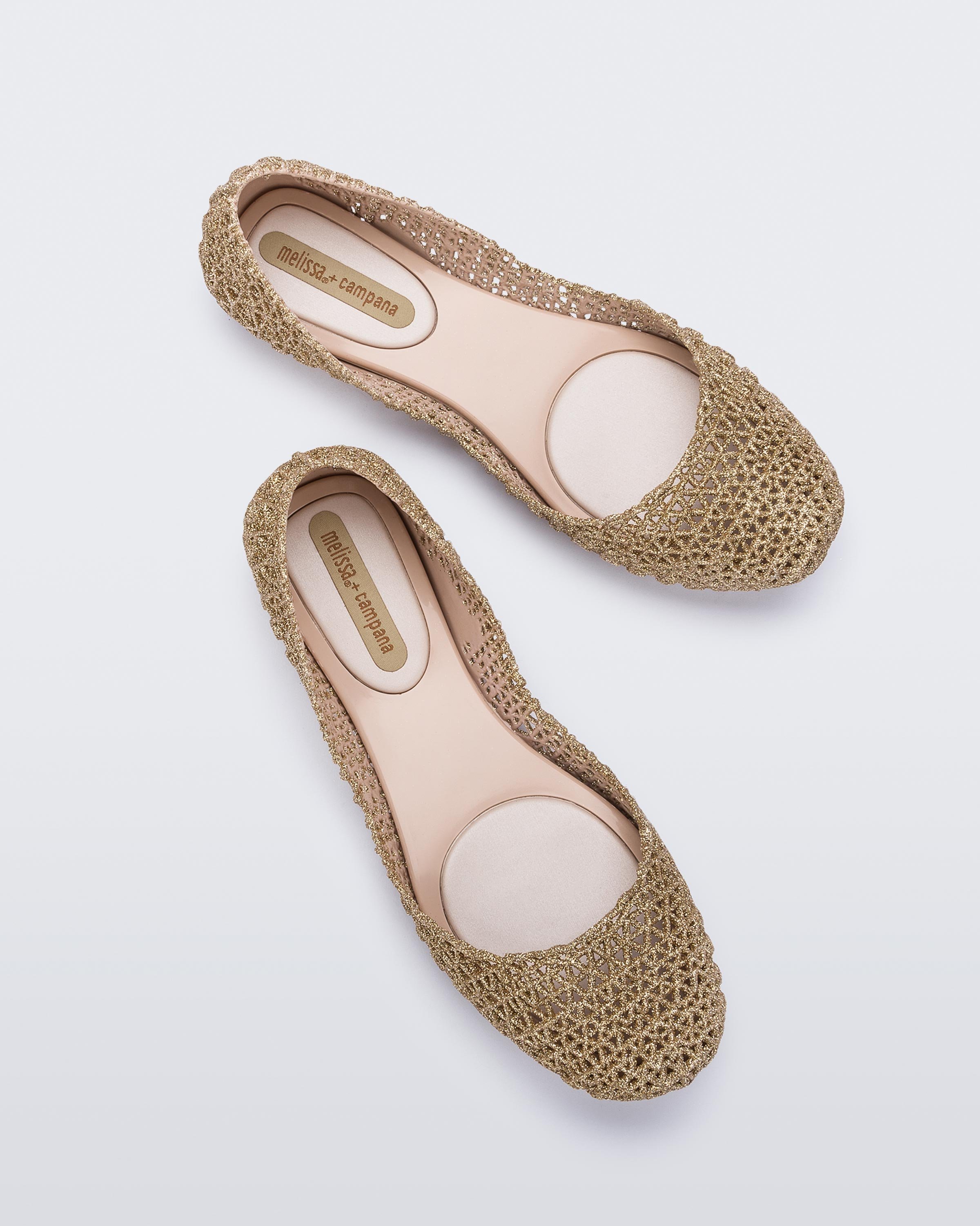 ⚫専用⚫新品未使用 メリッサ ジグザグ フラットシューズ EUR38 ゴールド Mel Melissa Campana Zig Zag – melissa shoes Japan