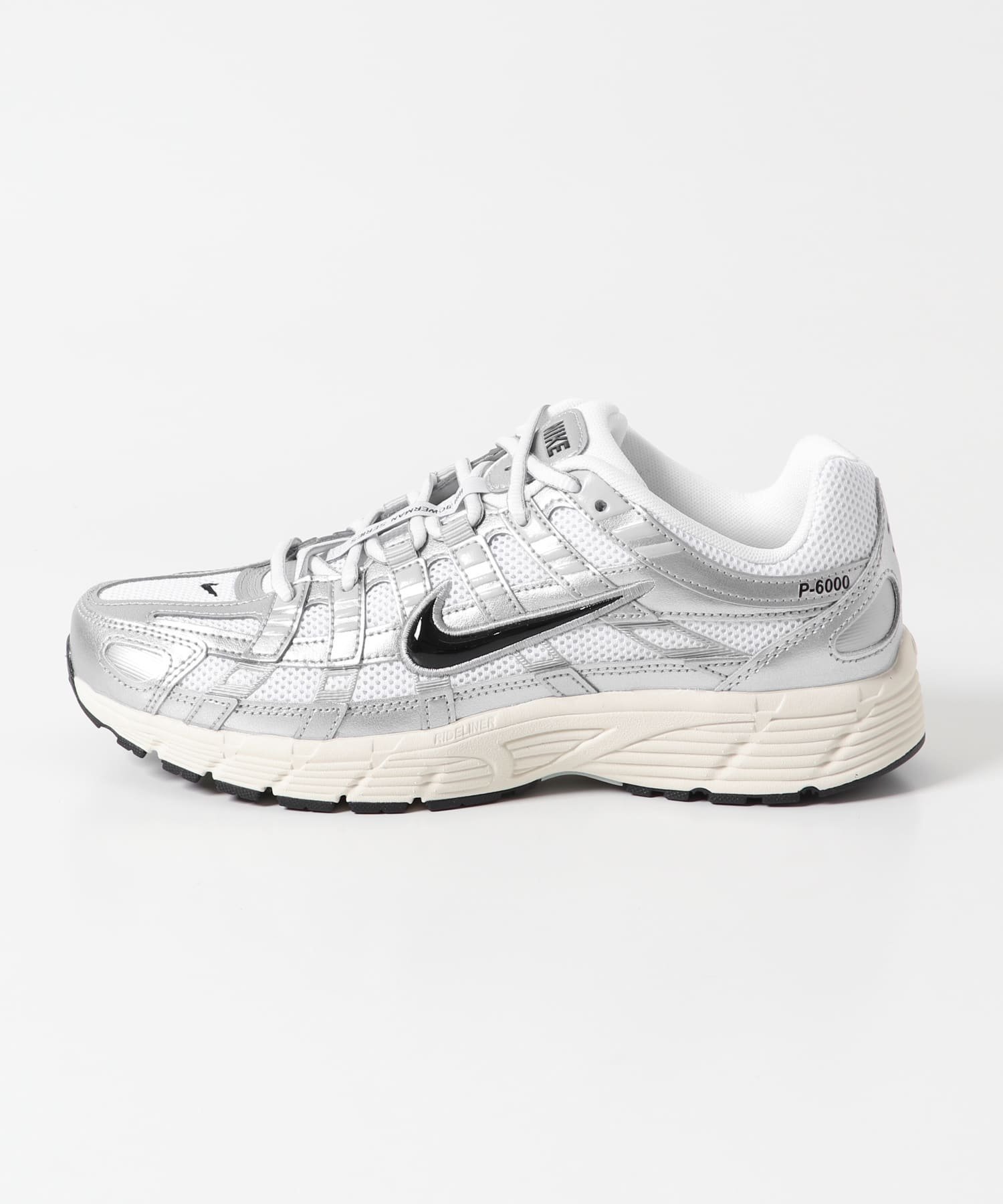 Nike ナイキＰ6000 メタリックシルバー　28cm（10） NIKE P-6000 METALLIC SILVER/METALLIC SILVER-SAIL（ナイキ P