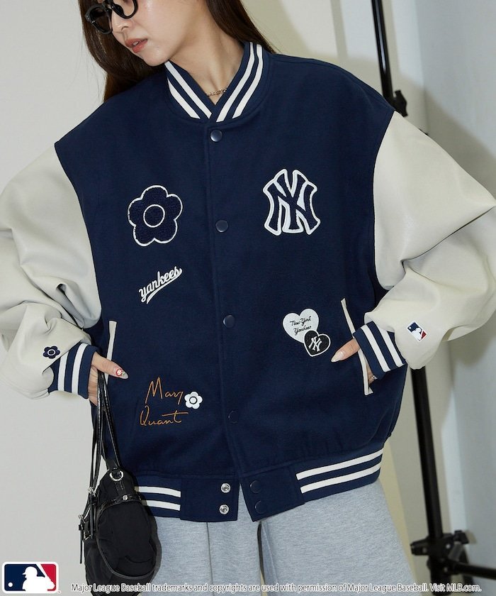 SALE／45%OFF】MARY QUANT MLB×MARY QUANT PATCH STUDIUM JACKET