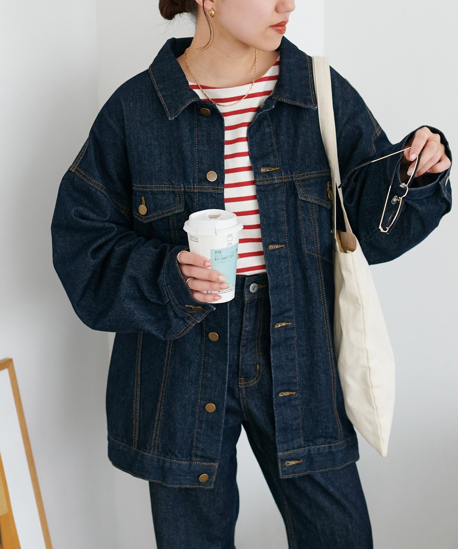 Discoat 【WEB限定】USコットンデニムビッグGジャン ディスコート