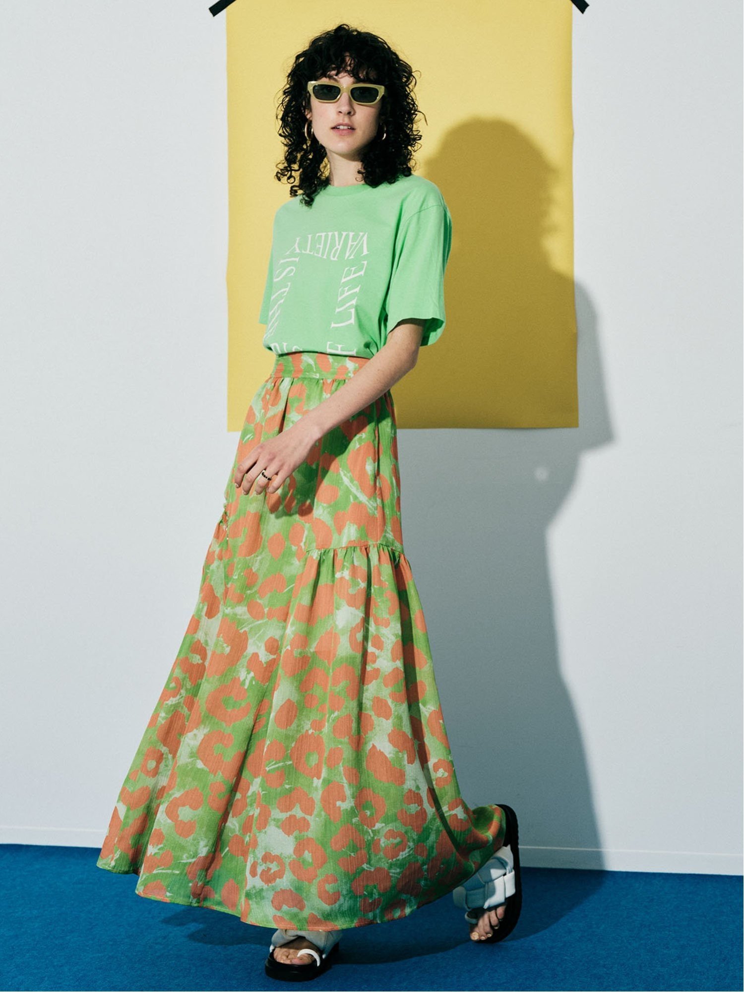 ✨美品✨ MAISON SPECIAL レオパードボリュームスカート MAISON SPECIAL（メゾンスペシャル）の「レオパードボリュームスカート