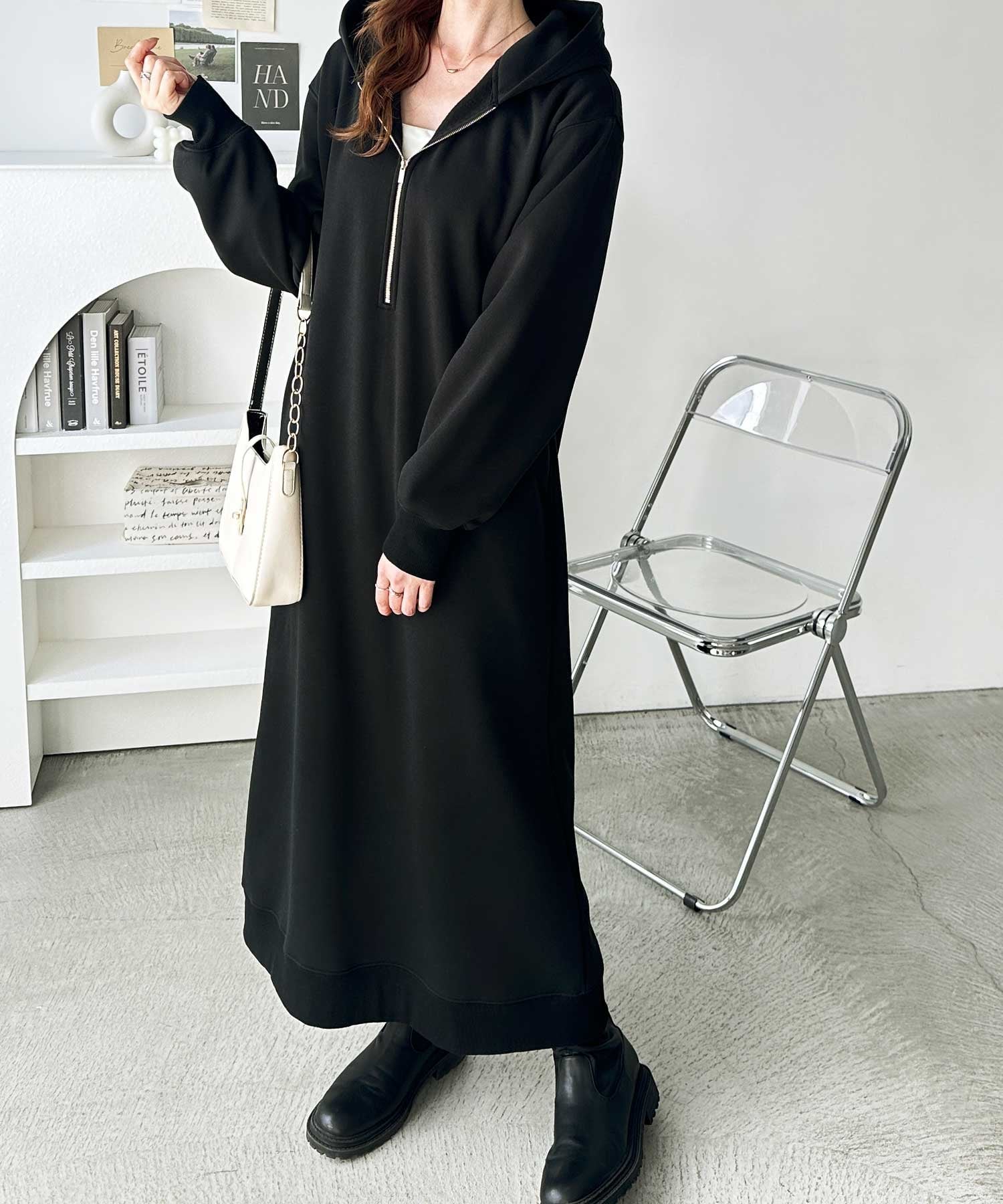 SALE／50%OFF】Mila Owen ウール混スタンドカラーリバーケープコート