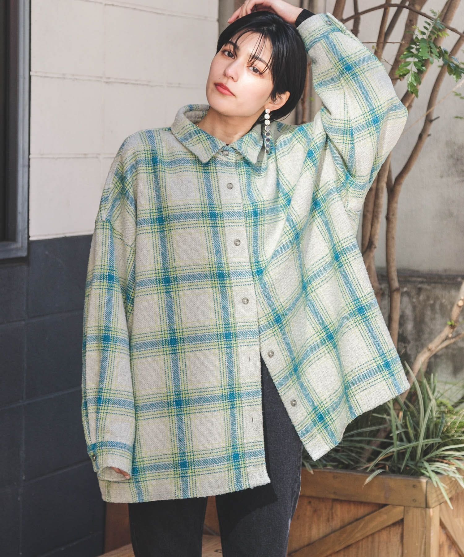 楽天市場】【SALE／40%OFF】BIGシルエット/ルーズオンブレチェック