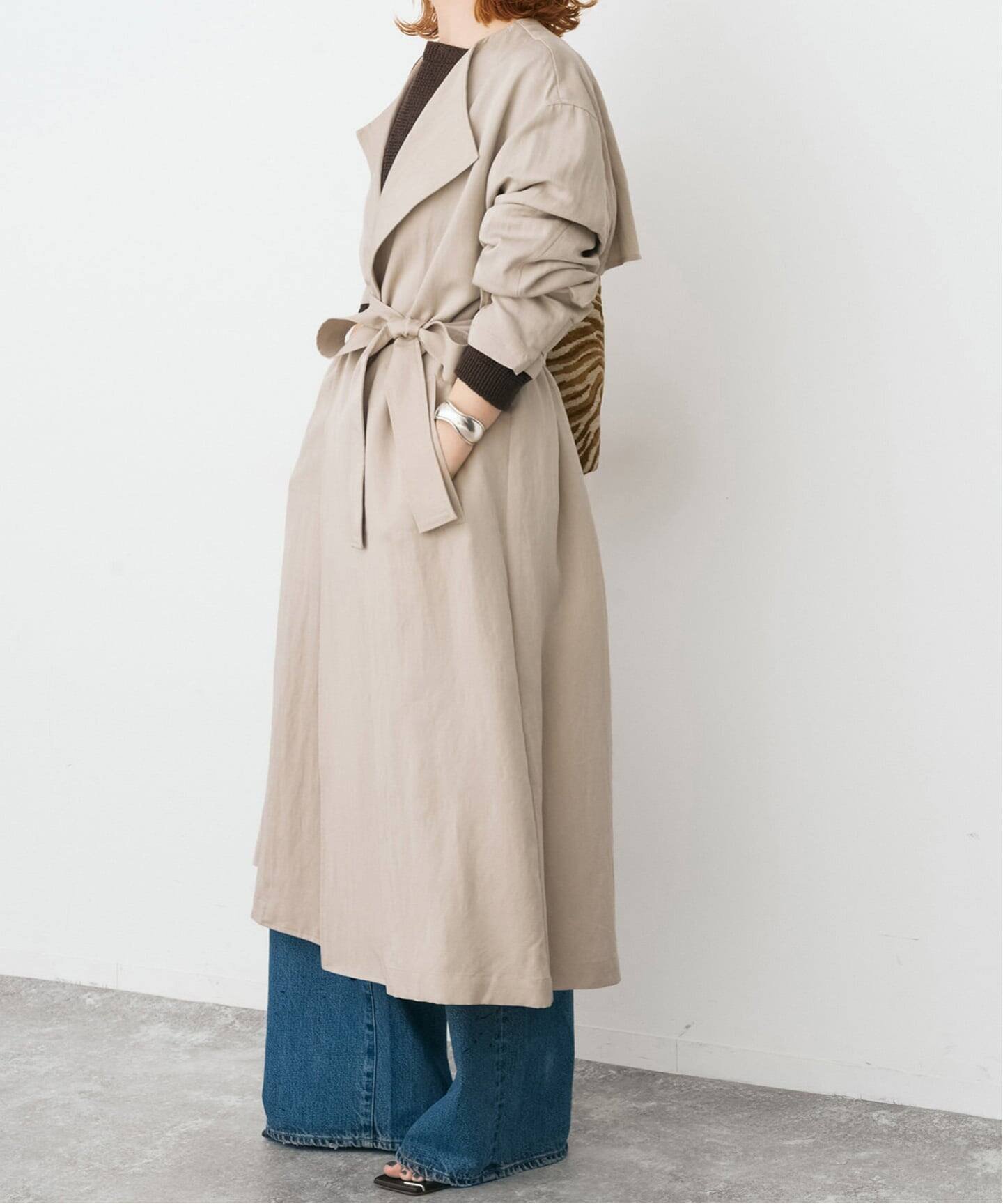 楽天市場】【SALE／40%OFF】ノーカラーリバーコート Spick & Span