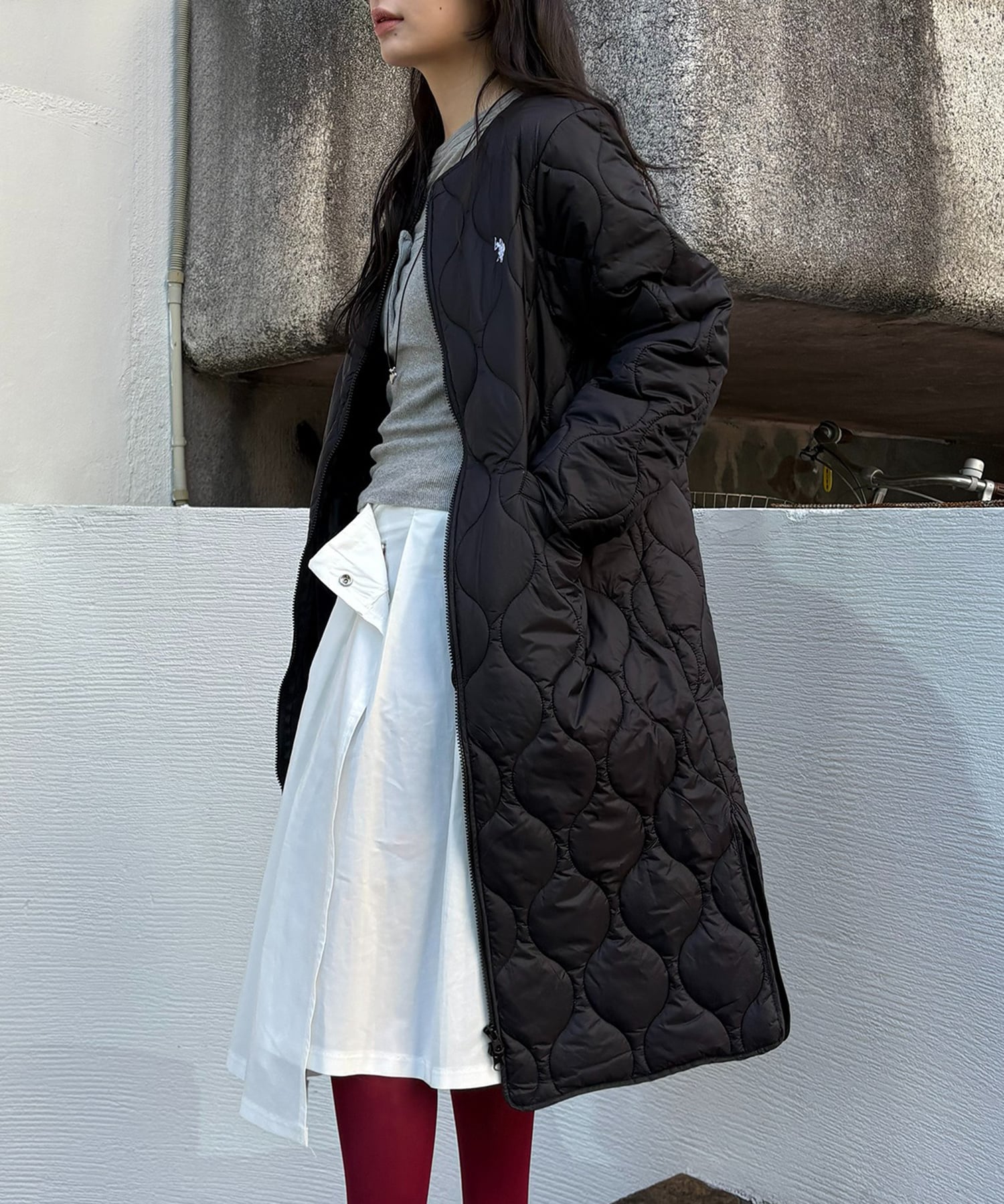 楽天市場】キルティングロングコート レディース ジャケット アウター