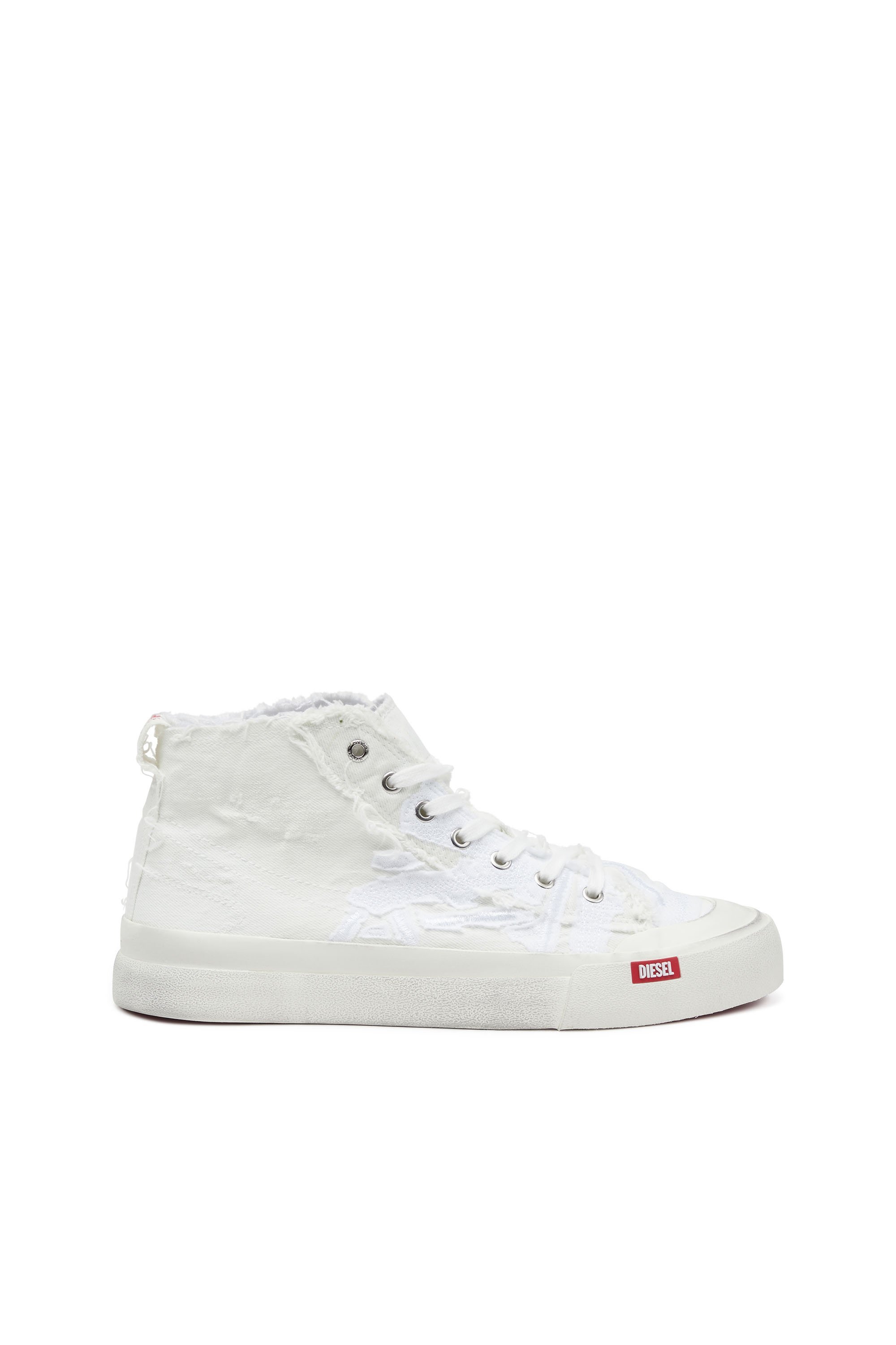 DIESEL スニーカー ホワイト/ブラック　24センチ　タグ付未使用新品 DIESEL（ディーゼル）の「レディース MIXレザー スーパーチャン