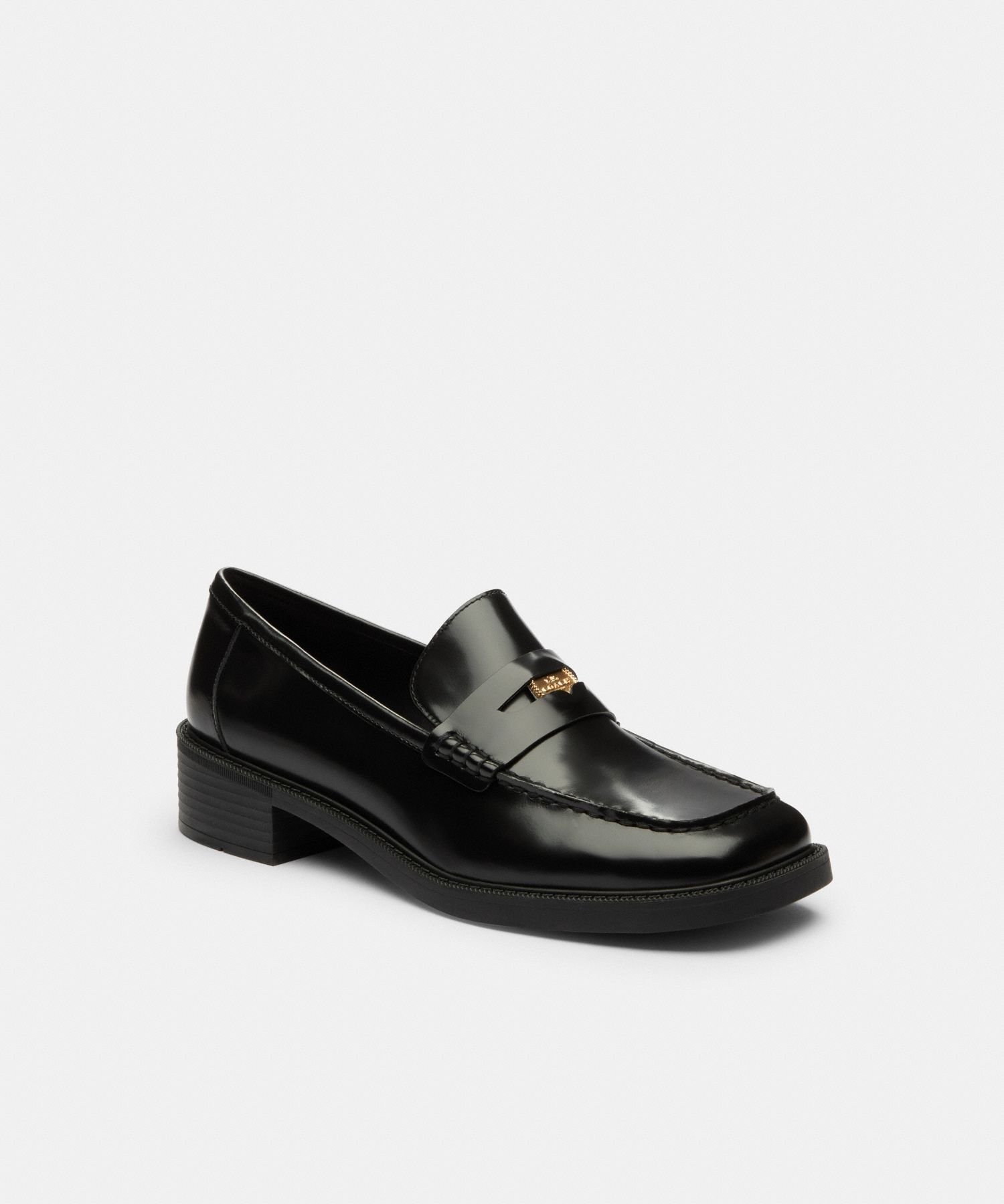 コーチ　COACH (7C) 革靴　レザーローファー　ヒール　Cロゴ　黒 楽天市場】Coach コーチ MARLEY Leather Loafer マーリー