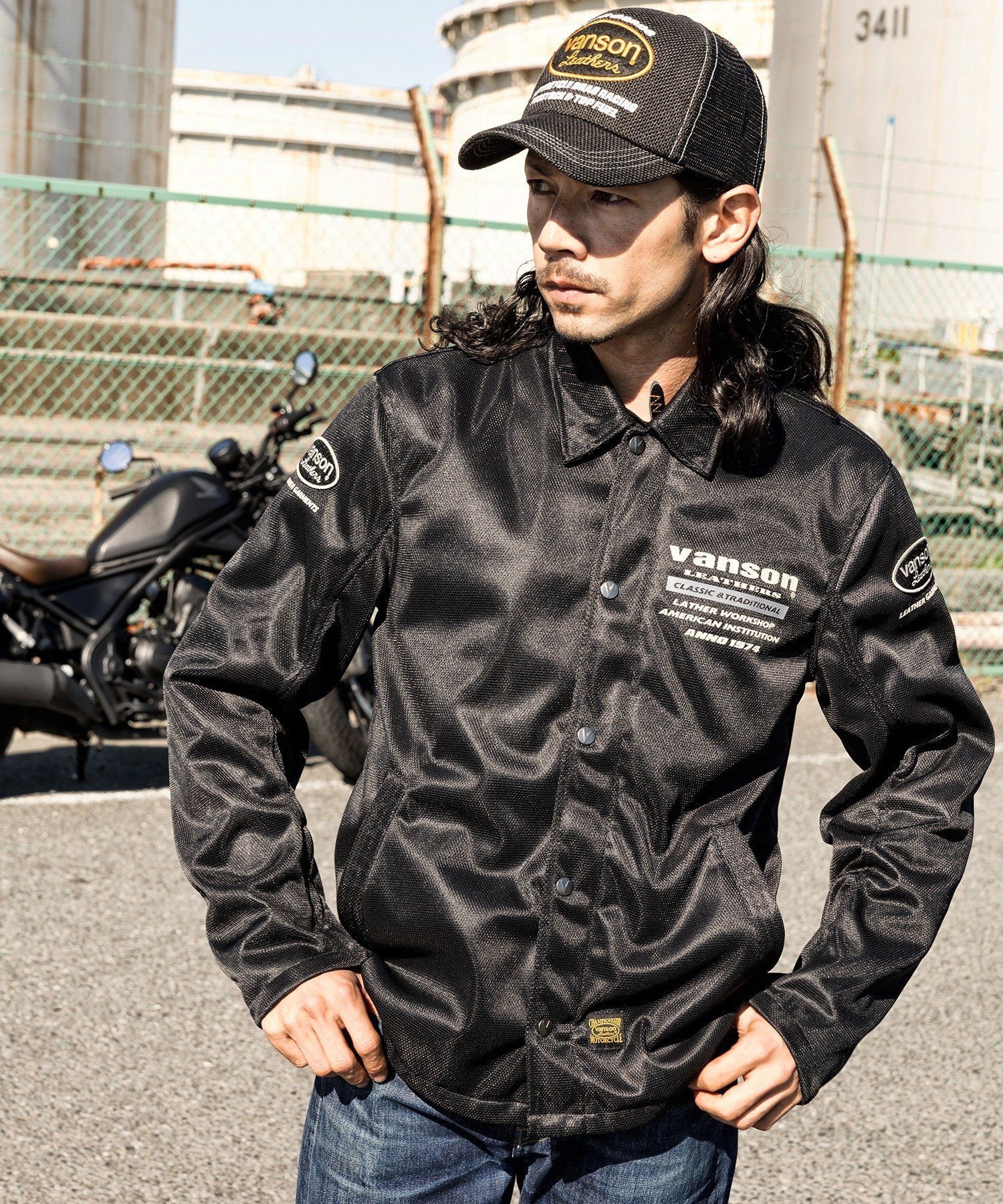 vanson メッシュコーチジャケット アイボリー　Mサイズ 楽天市場】コーチジャケット vans（バイクウェア・プロテクター