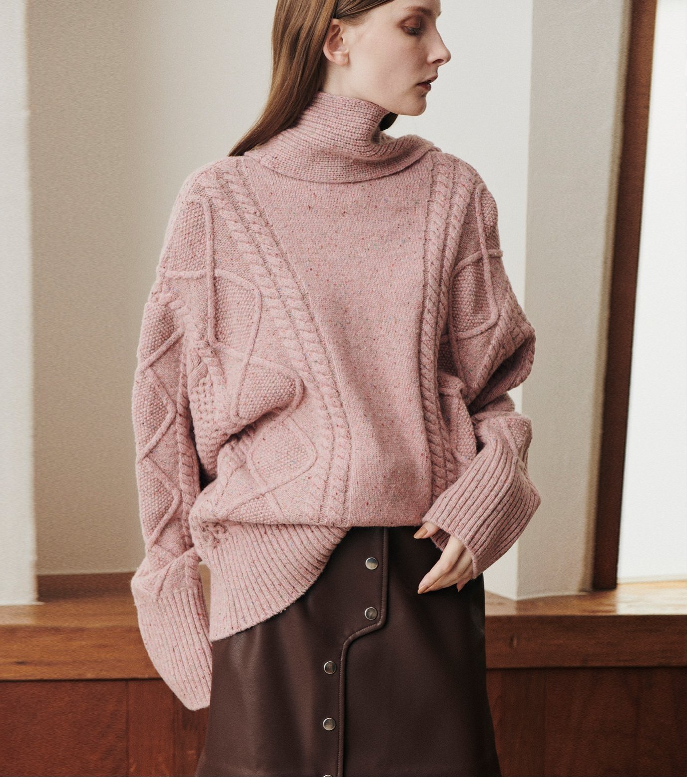 SALE／40%OFF】LE CIEL BLEU LE CIEL BLEU/ネップヤーンケーブル