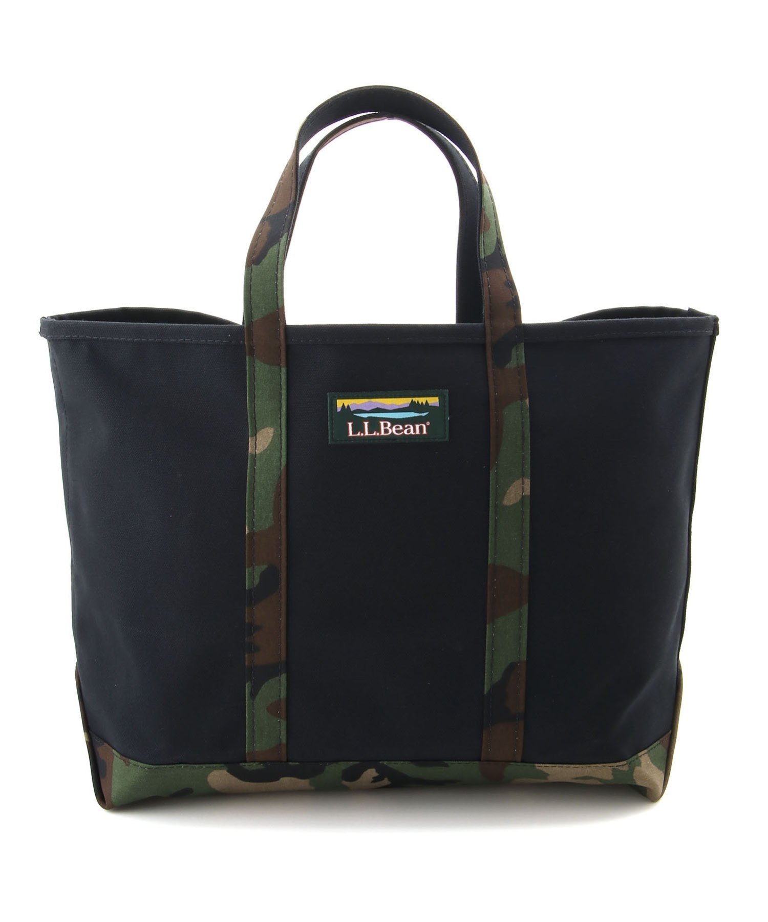 廃盤エルエルビーン ボート・アンド・トートジップ・トップ カモフラ迷彩柄ラージ ハンターズ・トート・バッグ、ジップ・トップ ショルダー