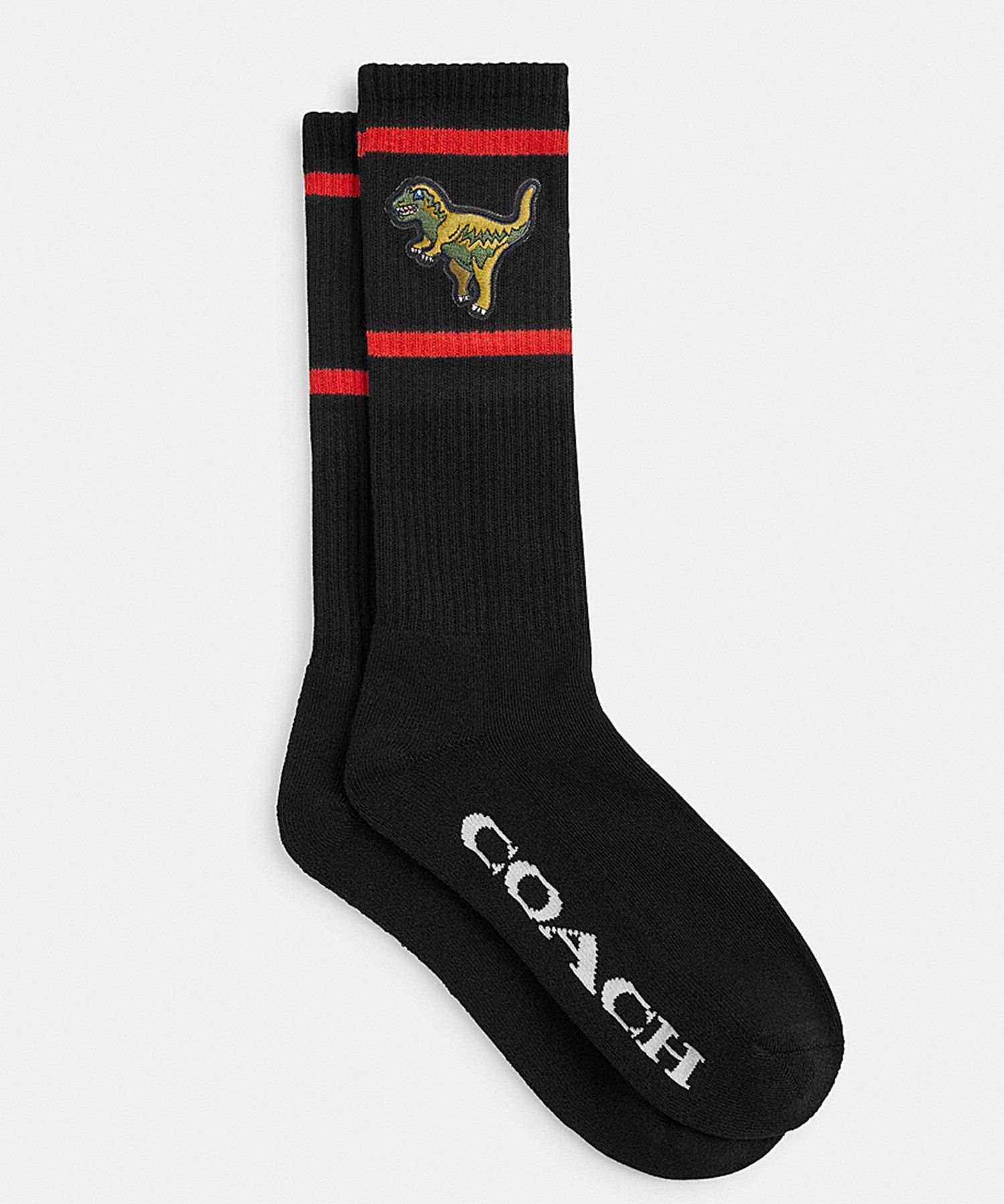 COACH コーチ　カーフソックス ブラウン/ホワイト COACH コーチ カーフソックス ブラウン/ホワイト 公式】COACH