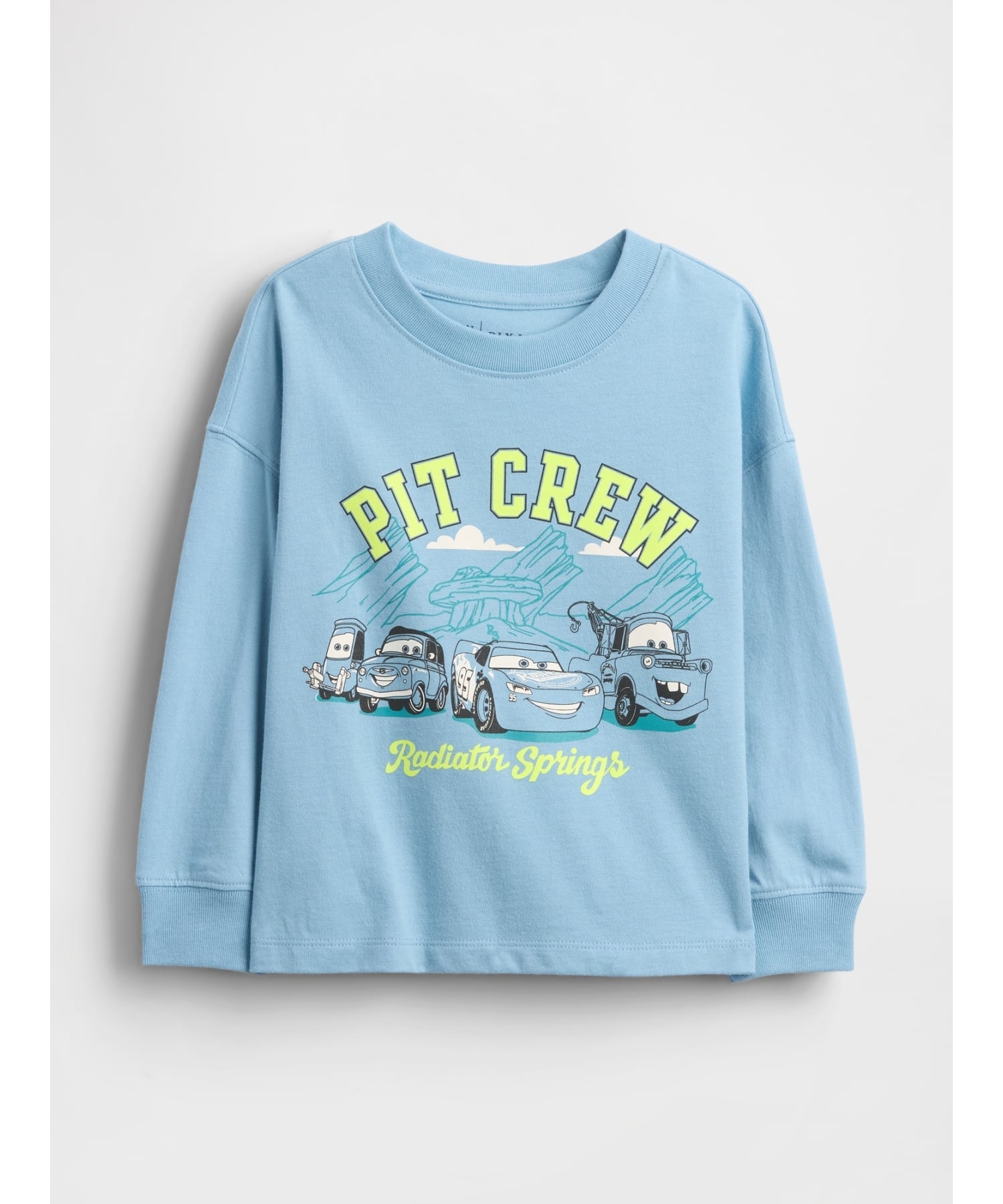 【SALE／57%OFF】GAP (K)Gap × ディズニー カーズ グラフィックTシャツ (幼児・ベビー) ギャップ トップス カットソー・Tシャツ ホワイト ブルー ブラック画像