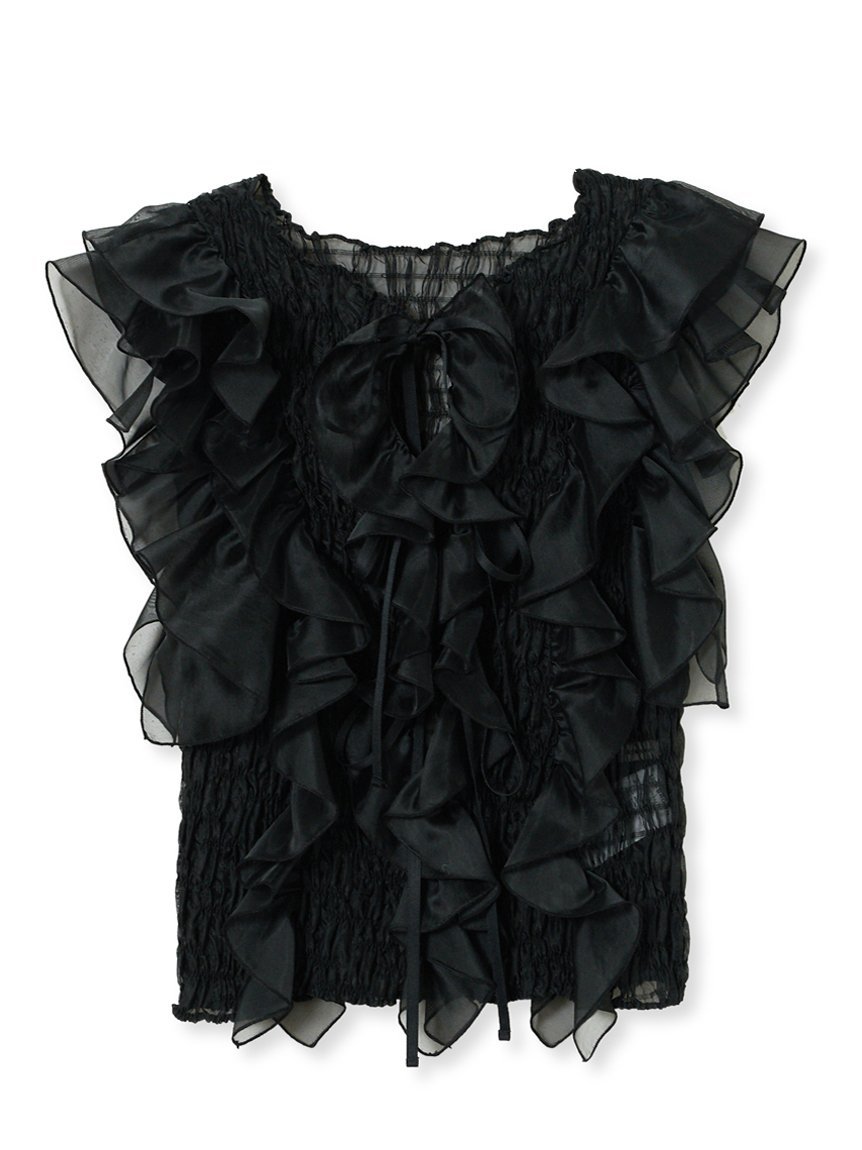 SALE／50%OFF】LILY BROWN ストレッチジャガード2wayトップス